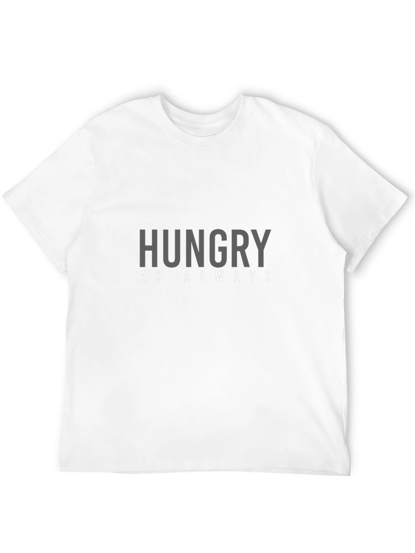 Hungry As Always Graphic Tee - Black Cotton T-Shirt