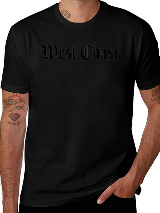 West Coast Black Graphic Tee - Streetwear Fashion