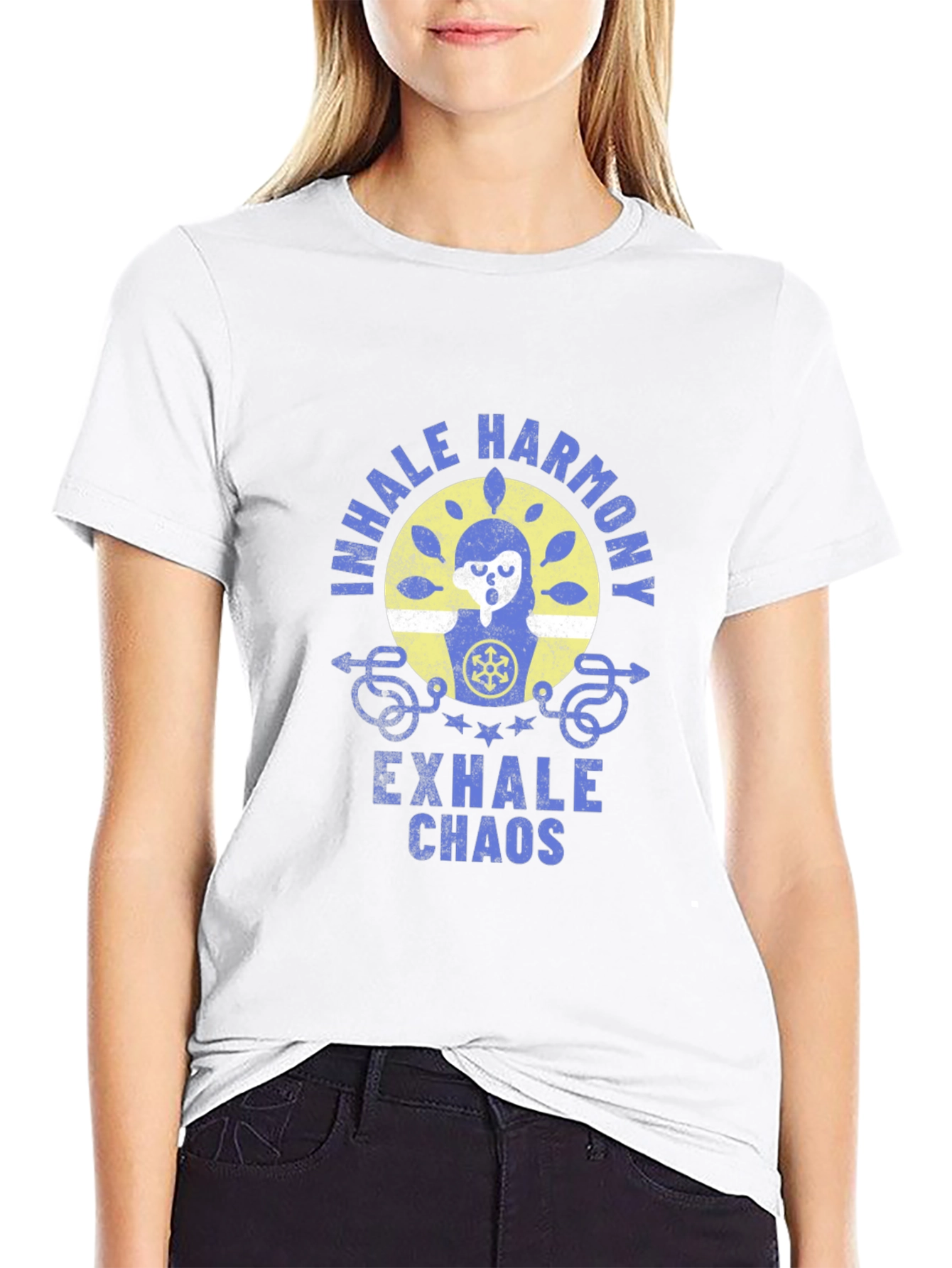 Inhale Harmony Exhale Chaos Graphic T-Shirt