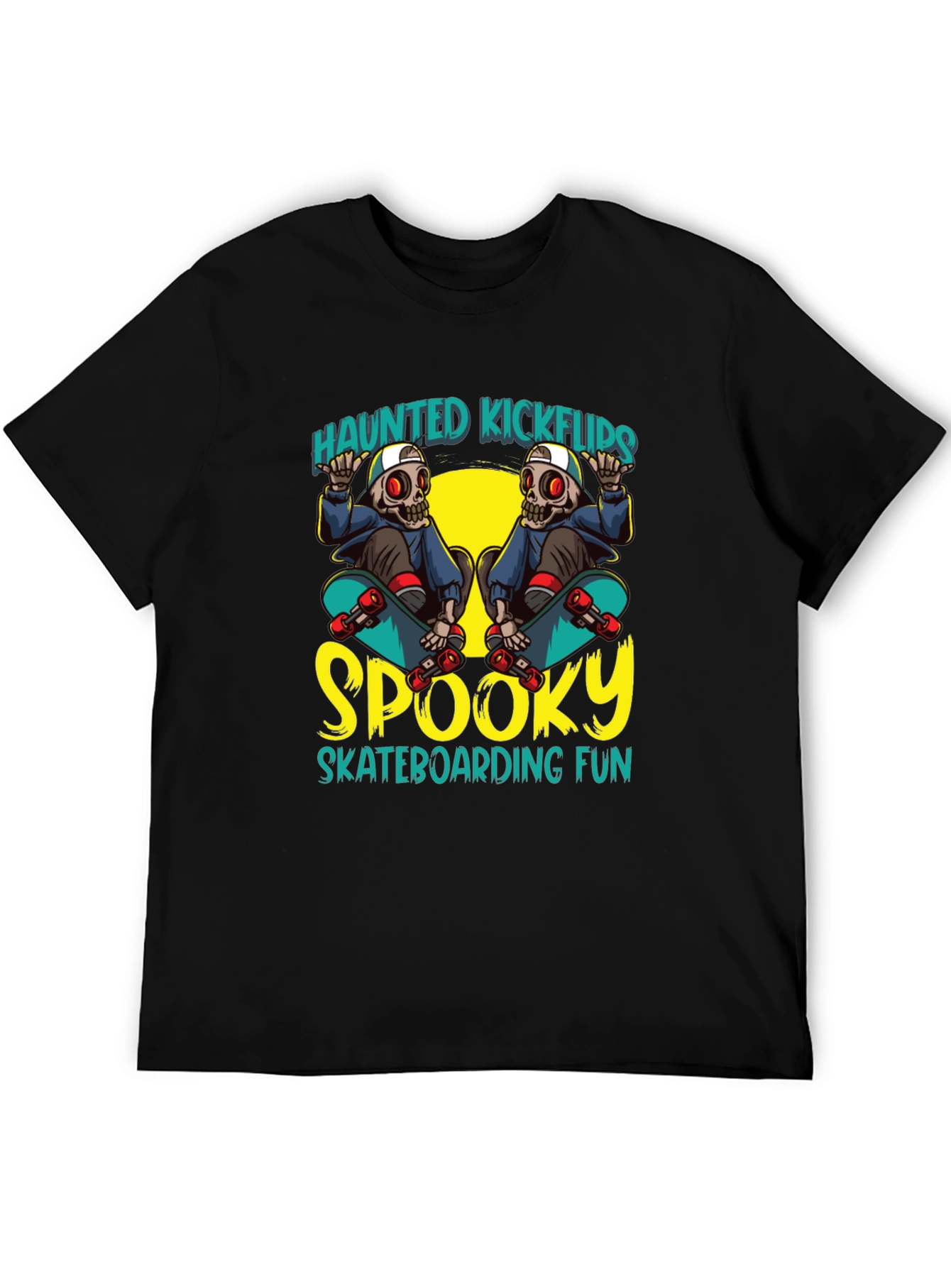 Haunted Kickflips Skateboarder T-Shirt