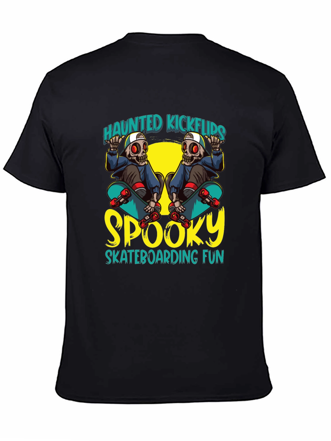 Haunted Kickflips Skateboarder T-Shirt