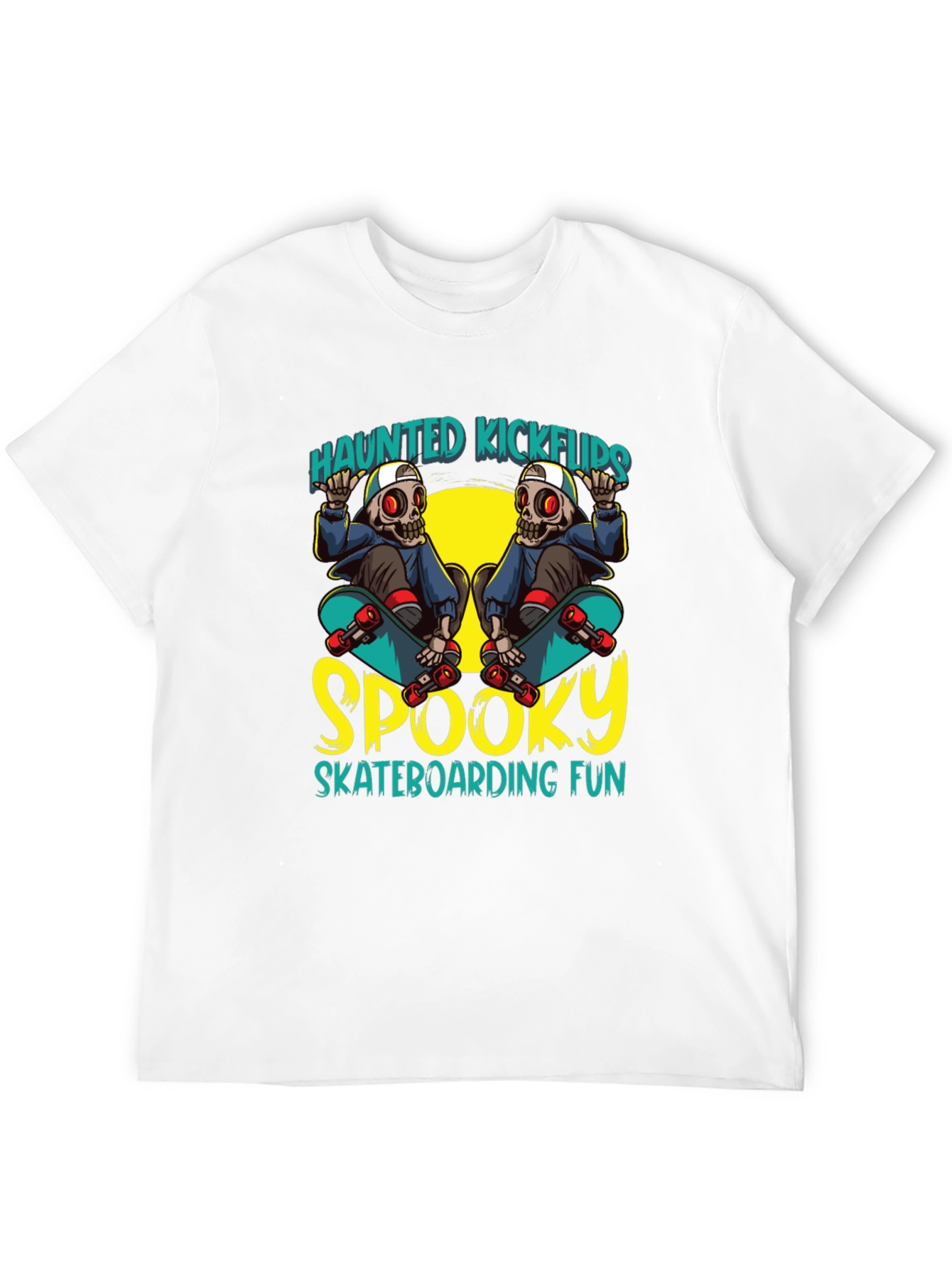 Haunted Kickflips Skateboarder T-Shirt
