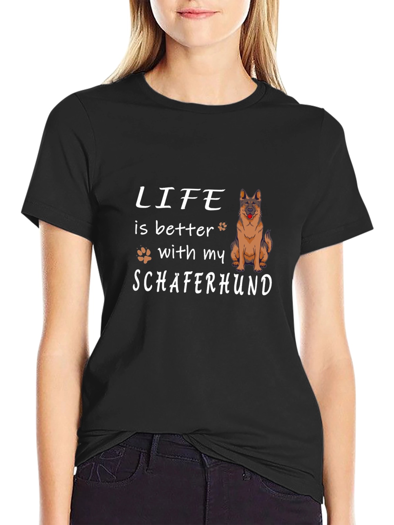 Life is Better with My Schäferhund T-Shirt