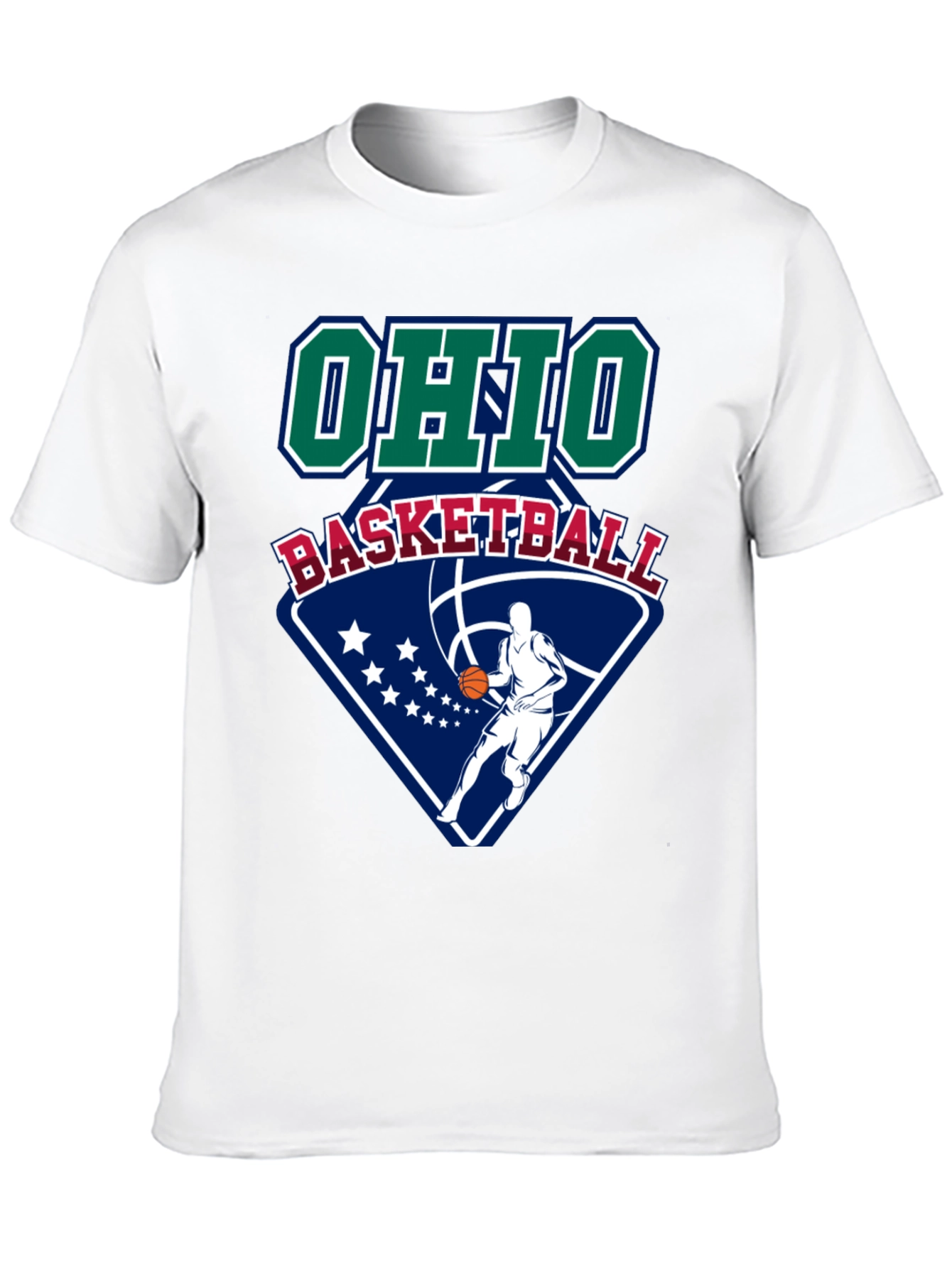 Ohio Basketball Graphic Tee - Black Cotton T-Shirt