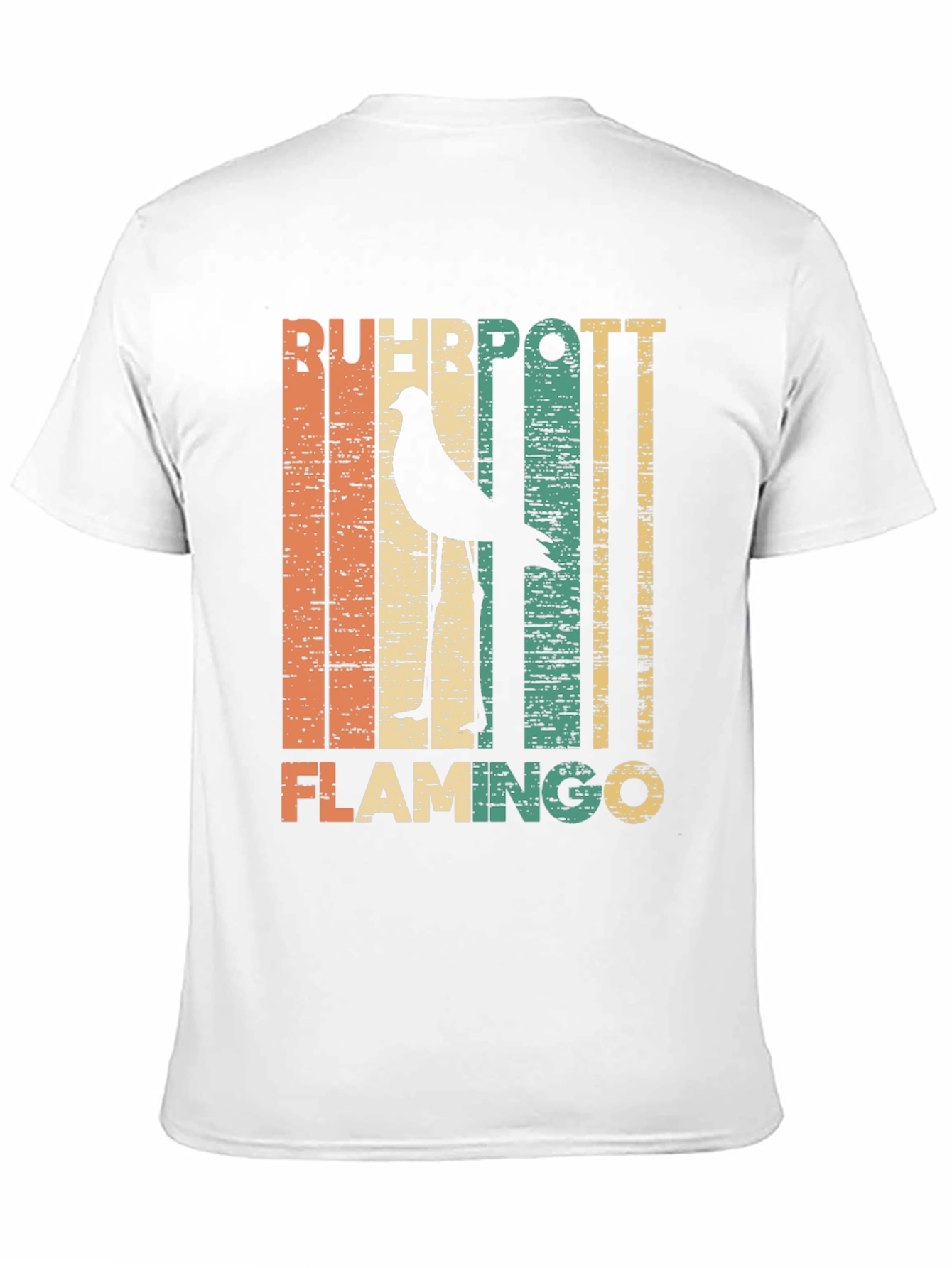 Retro Ruhhpott Flamingo Graphic T-Shirt