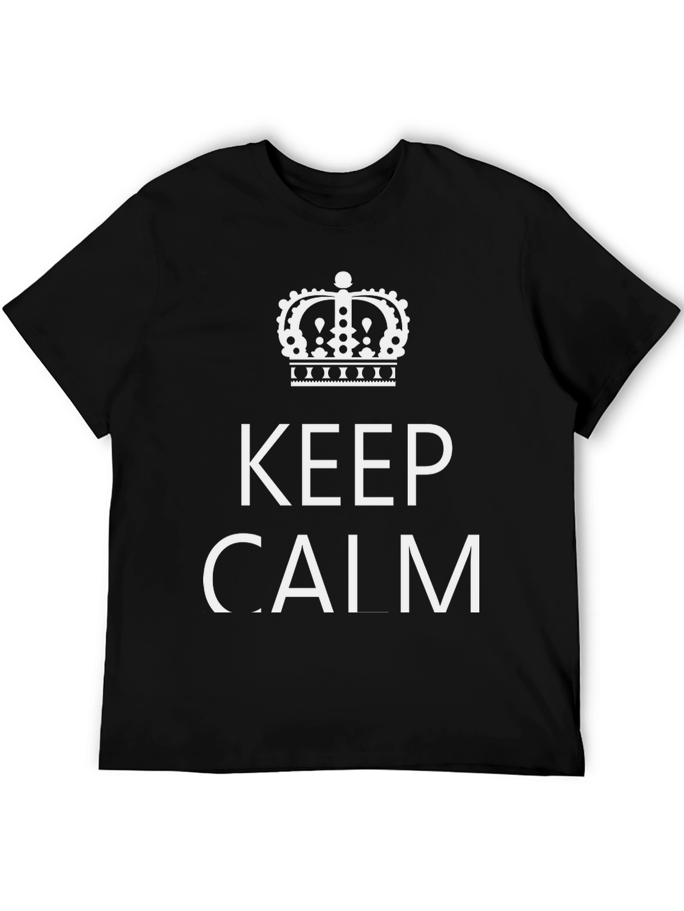 Keep Calm Graphic Print T-Shirt