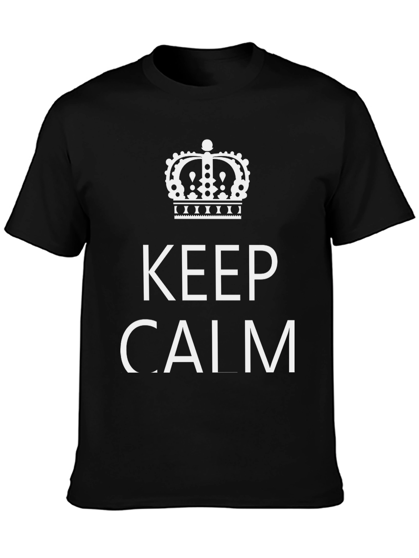 Keep Calm Graphic Print T-Shirt