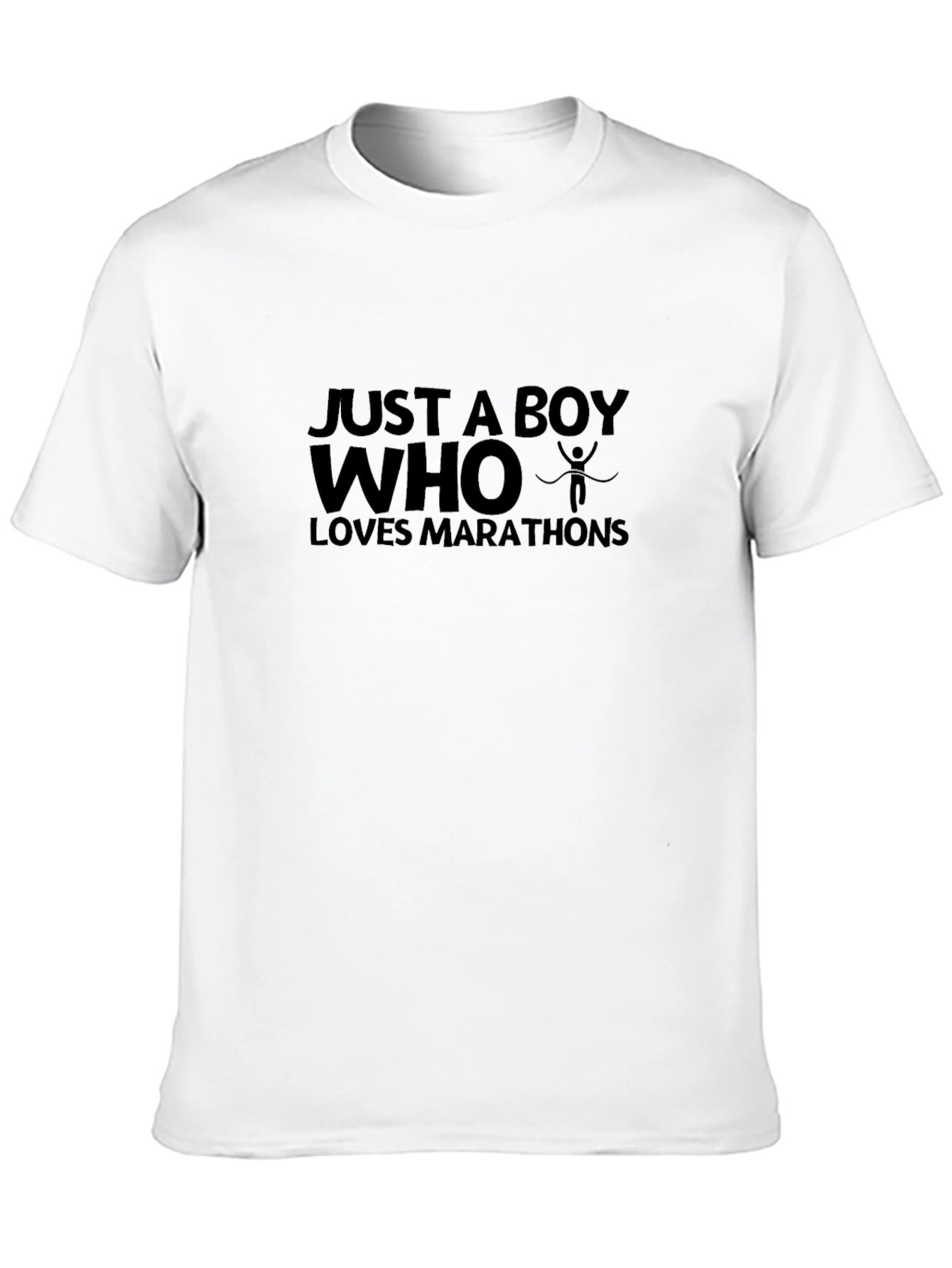 Just a Boy Who Loves Marathons Graphic Tee