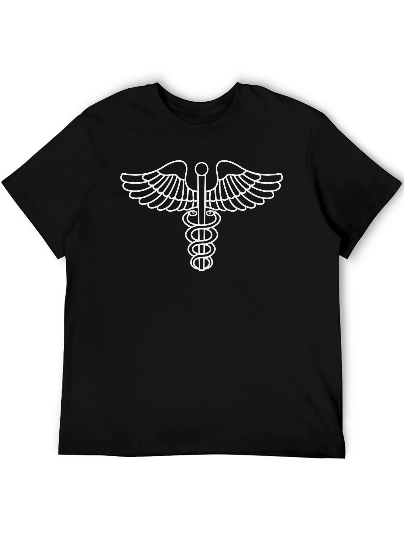 Medical Symbol T-Shirt - Black Cotton Tee
