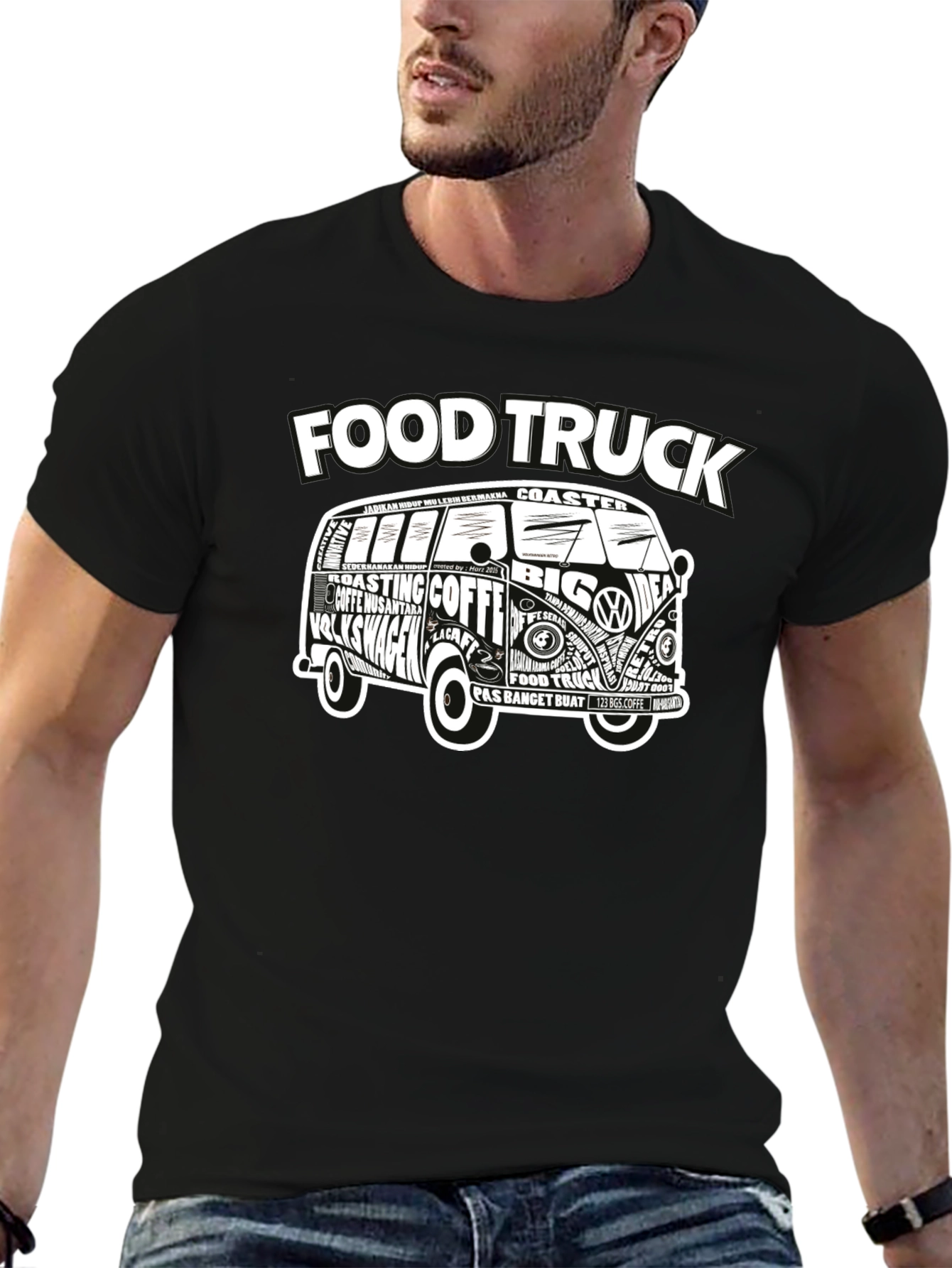 Food Truck VW Van Graphic T-Shirt