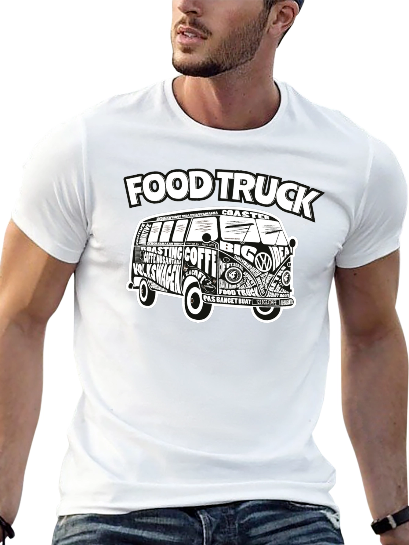 Food Truck VW Van Graphic T-Shirt