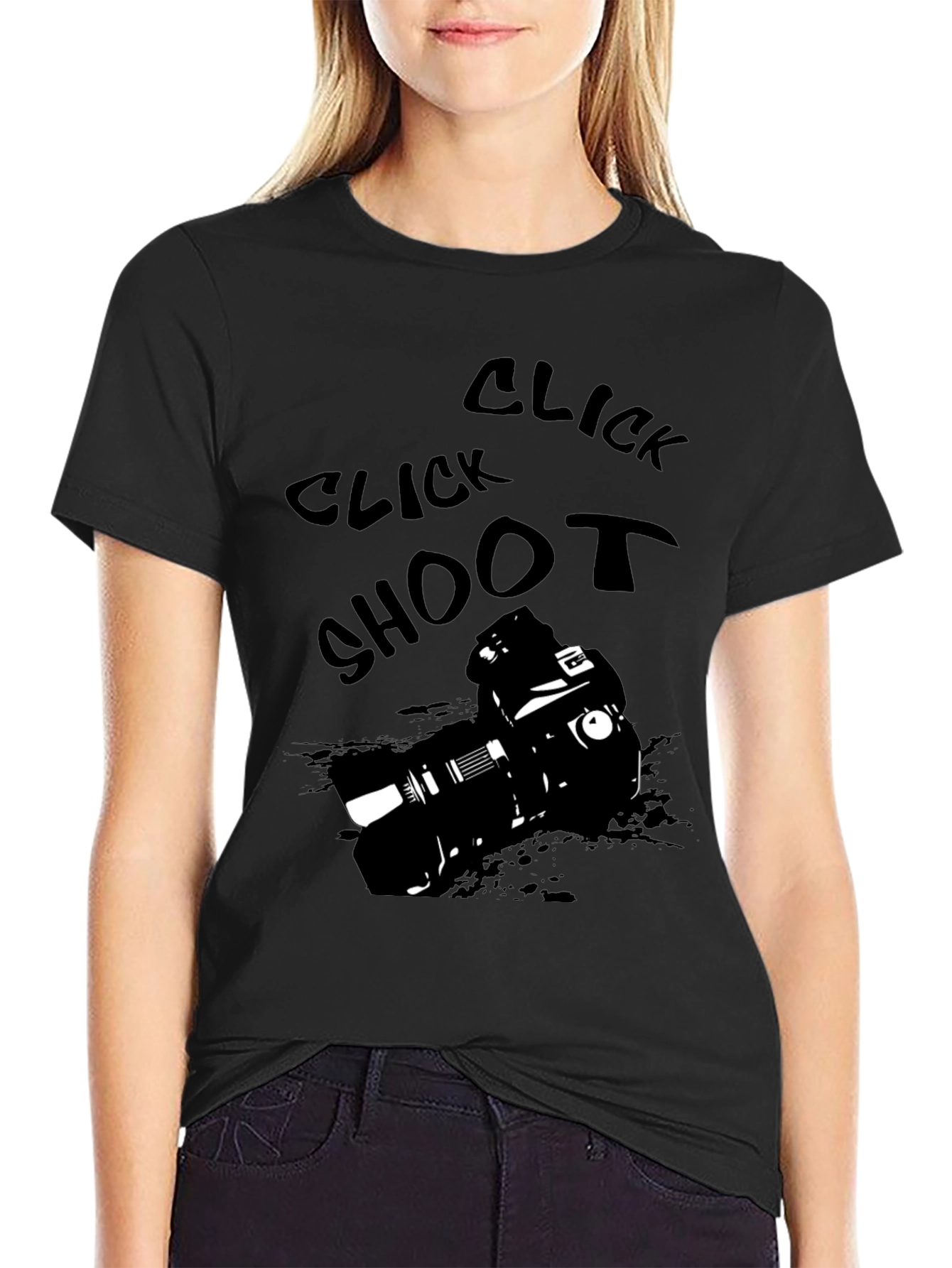Click Shoot Camera Graphic T-Shirt - Photographers Tee
