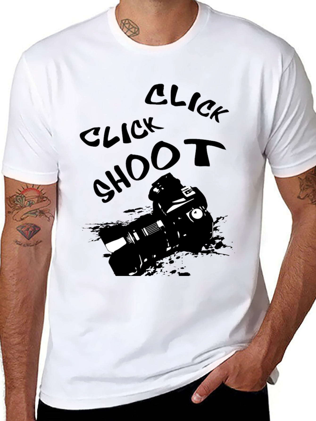 Click Shoot Camera Graphic T-Shirt - Photographers Tee