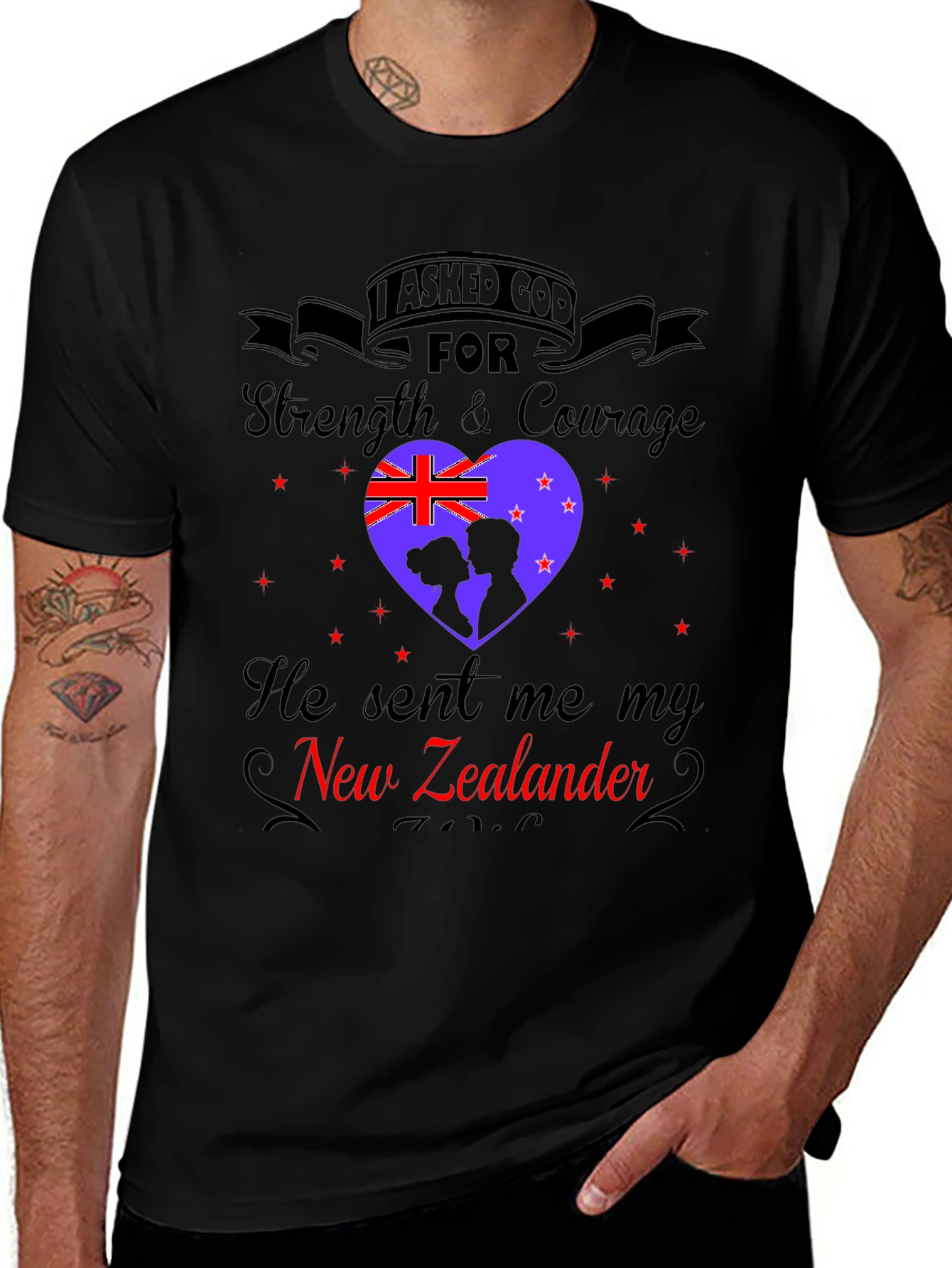 New Zealander T-Shirt: Strength & Courage