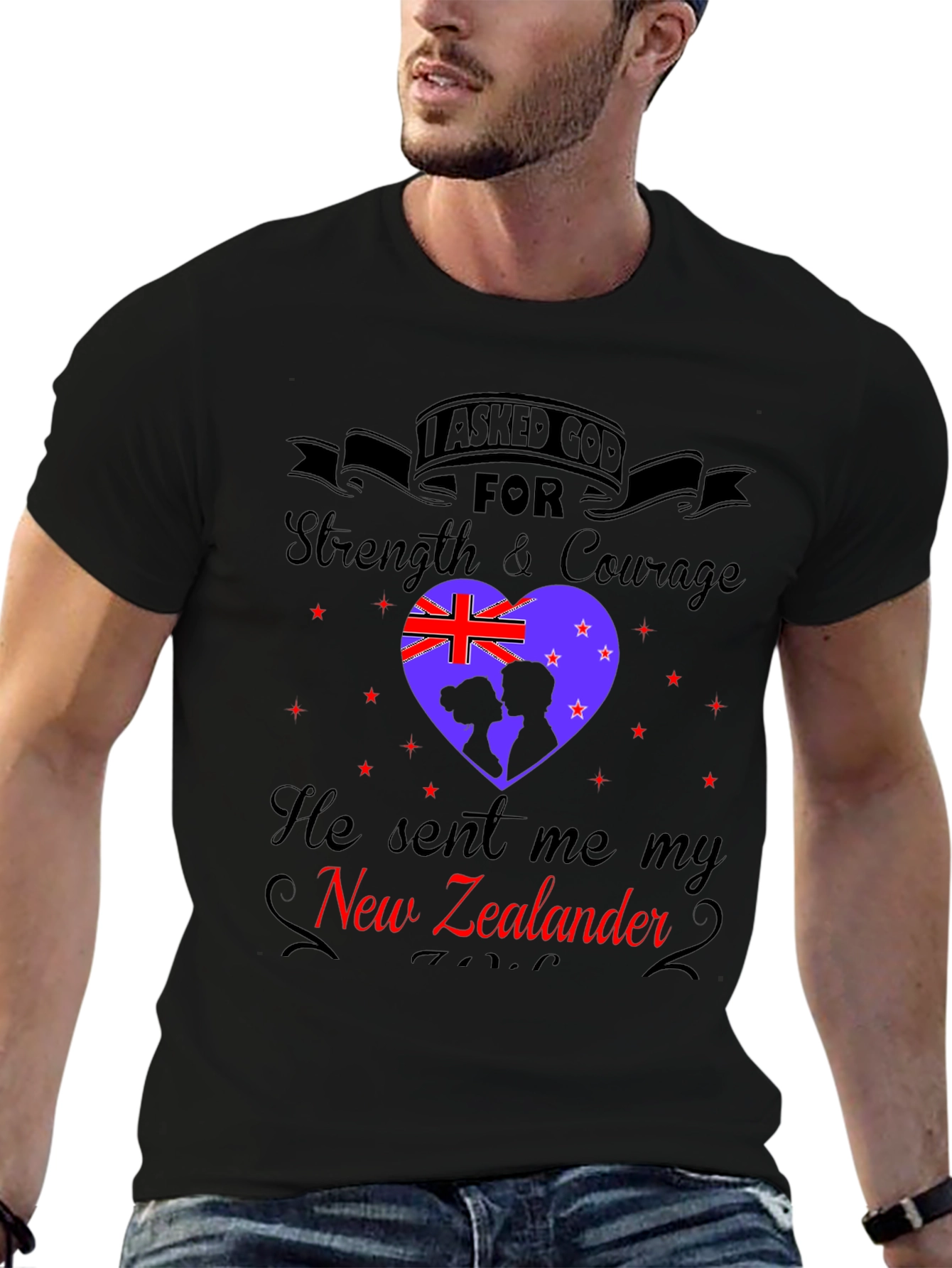 New Zealander T-Shirt: Strength & Courage