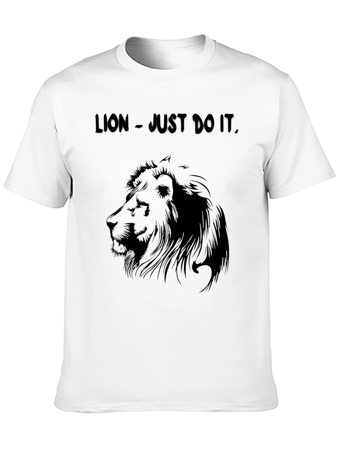 Lion - Just Do It Black T-Shirt