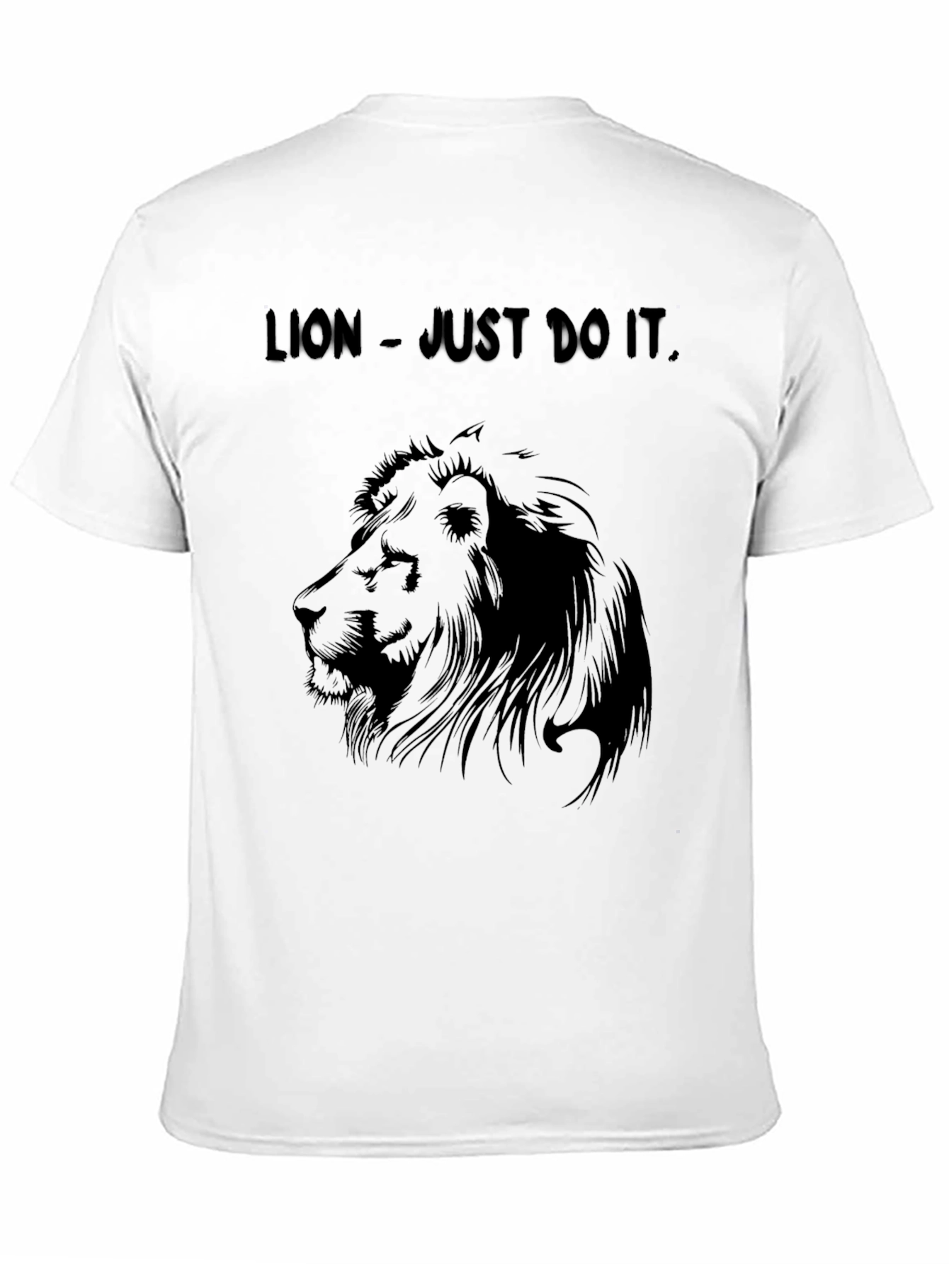 Lion - Just Do It Black T-Shirt