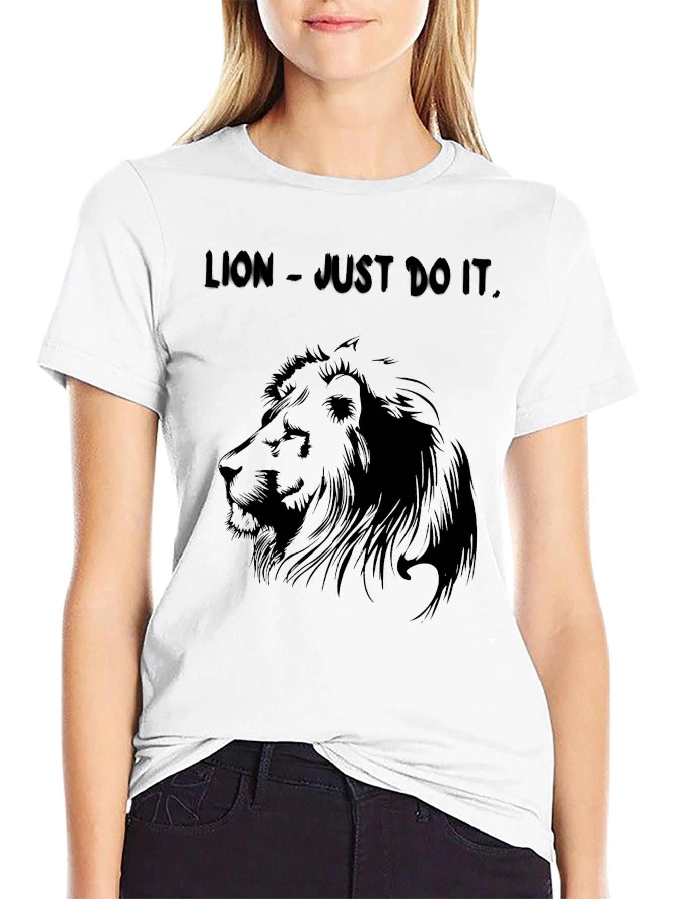 Lion - Just Do It Black T-Shirt