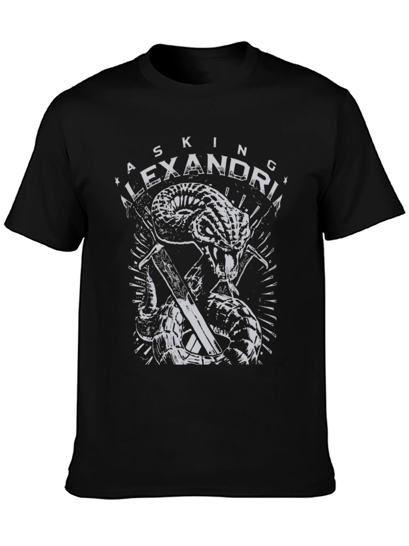 Asking Alexandria Snake Swords Graphic T-Shirt