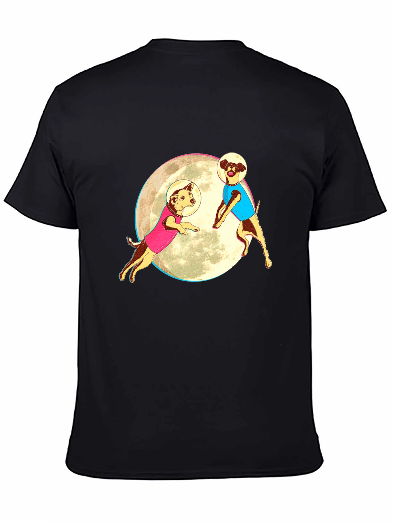 Dogs in Space T-Shirt - Black