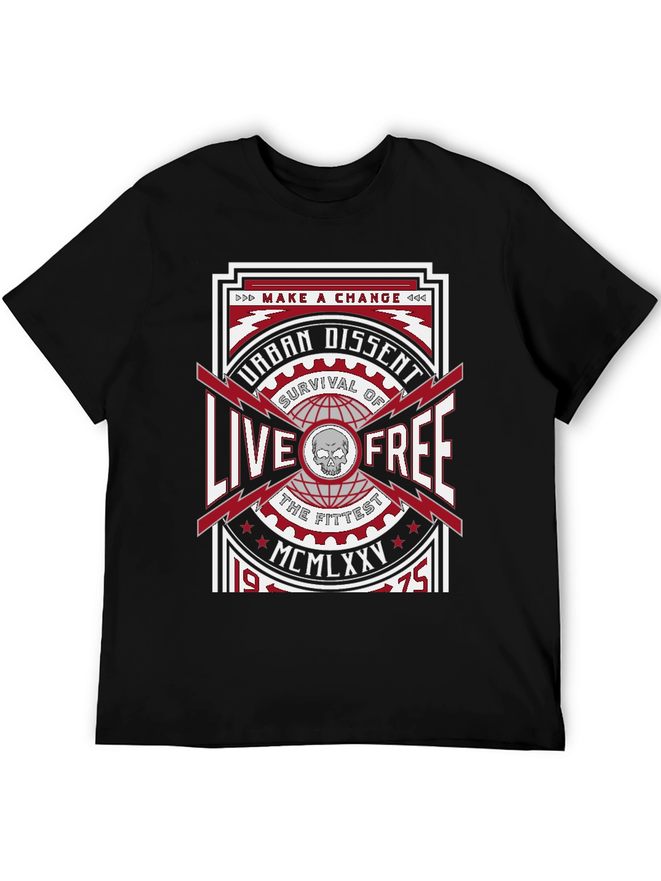 Urban Dissent Live Free Graphic T-Shirt