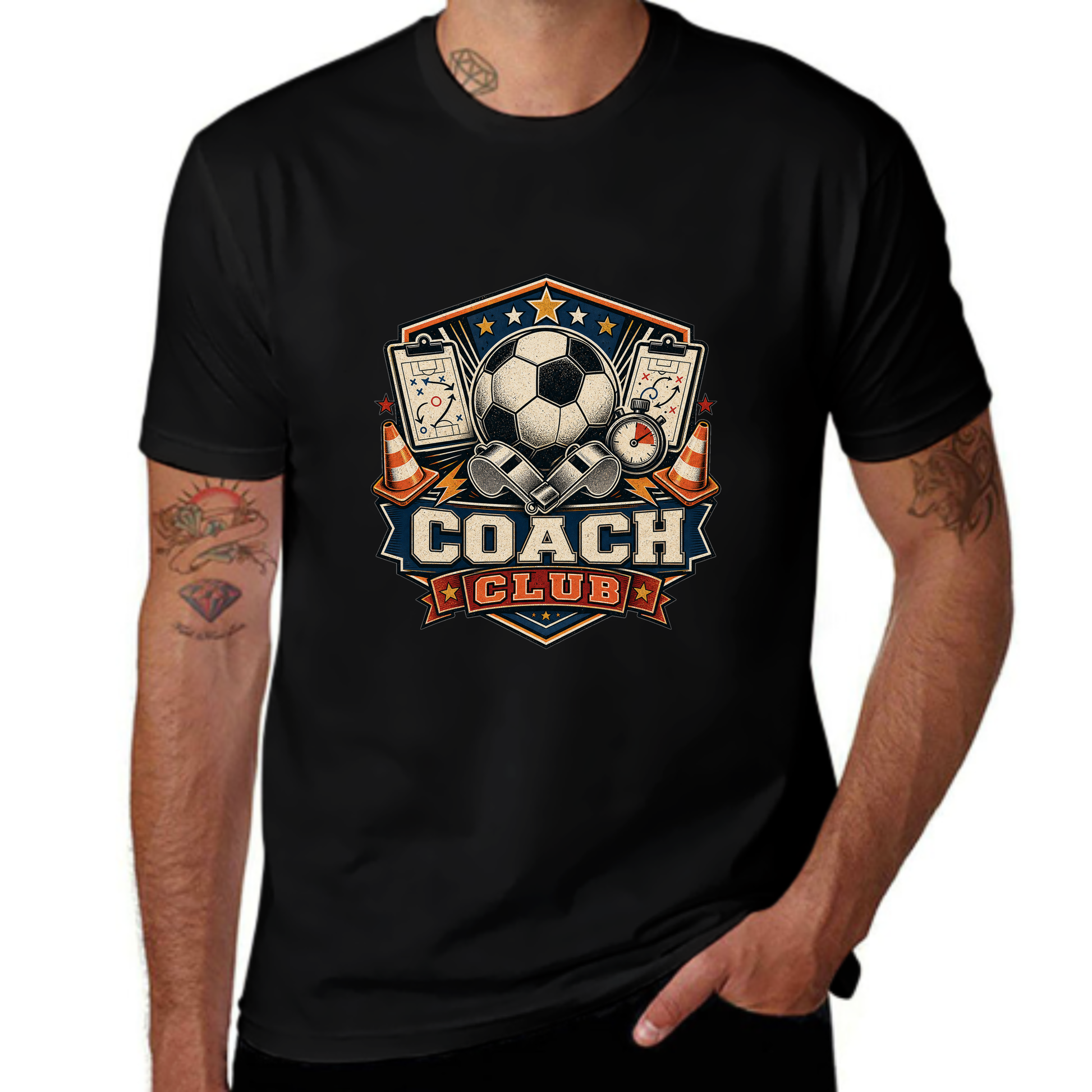 Game Day Deal Coach Club Vintage Soccer Crest Tee