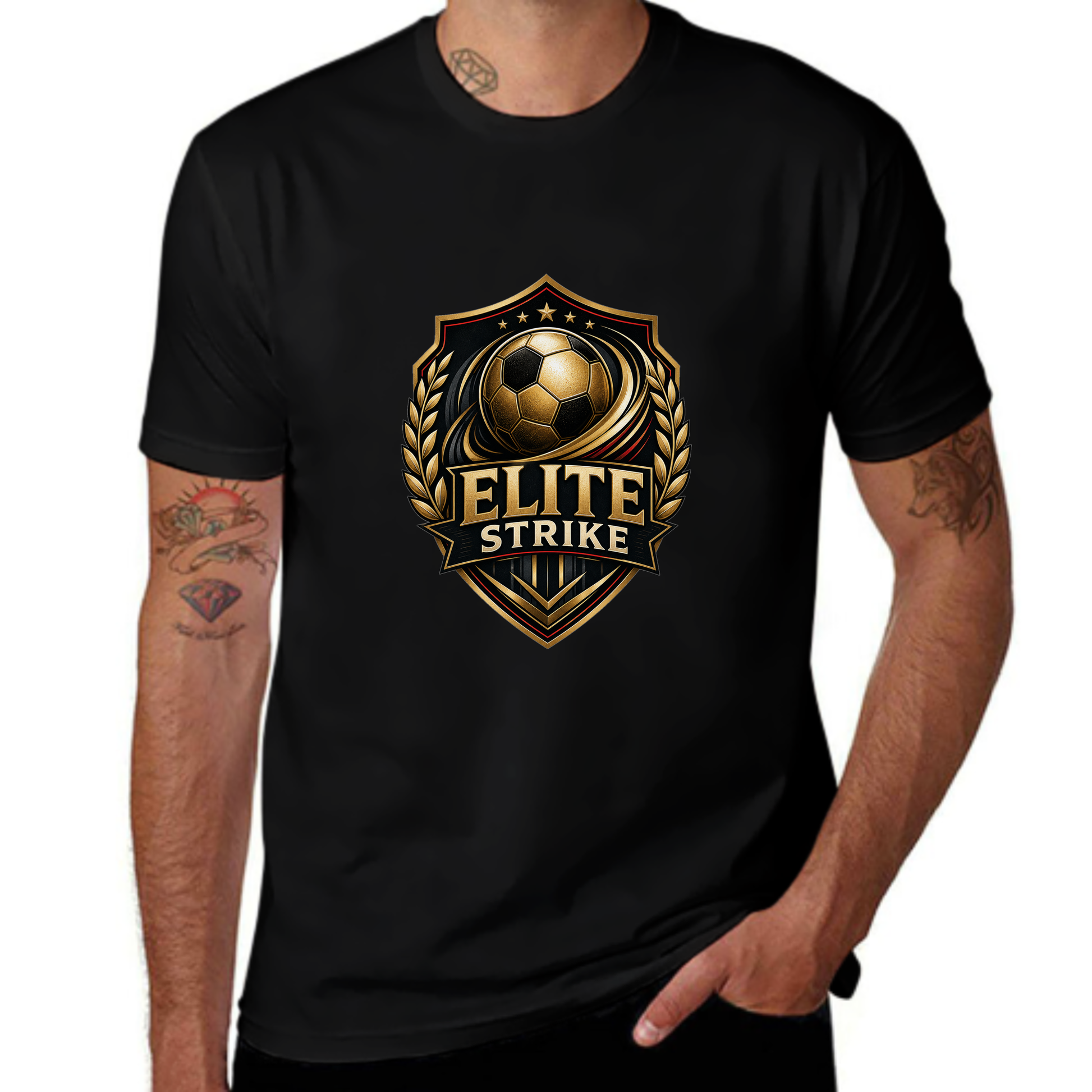Personalized Look Elite Strike Gold Ball Soccer Tee