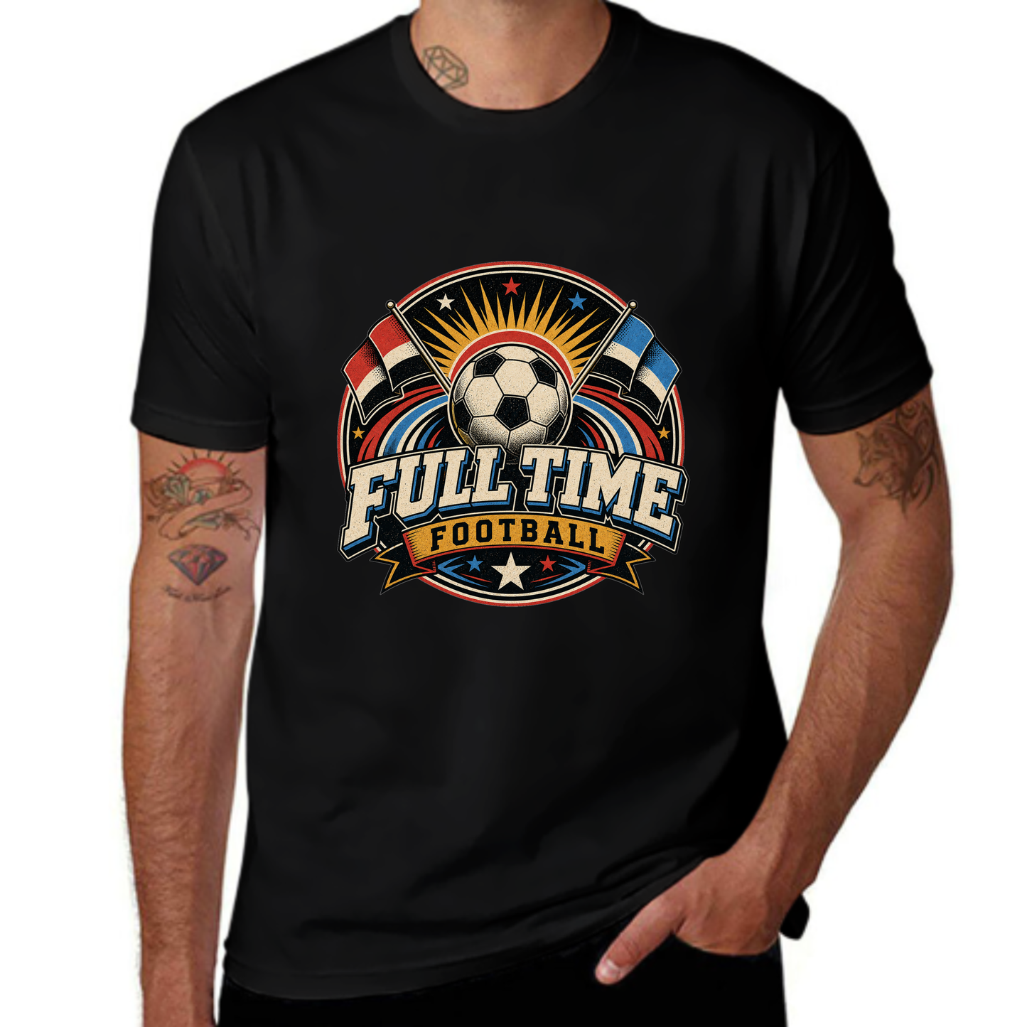 Custom-Inspired Full Time Football Match Tee