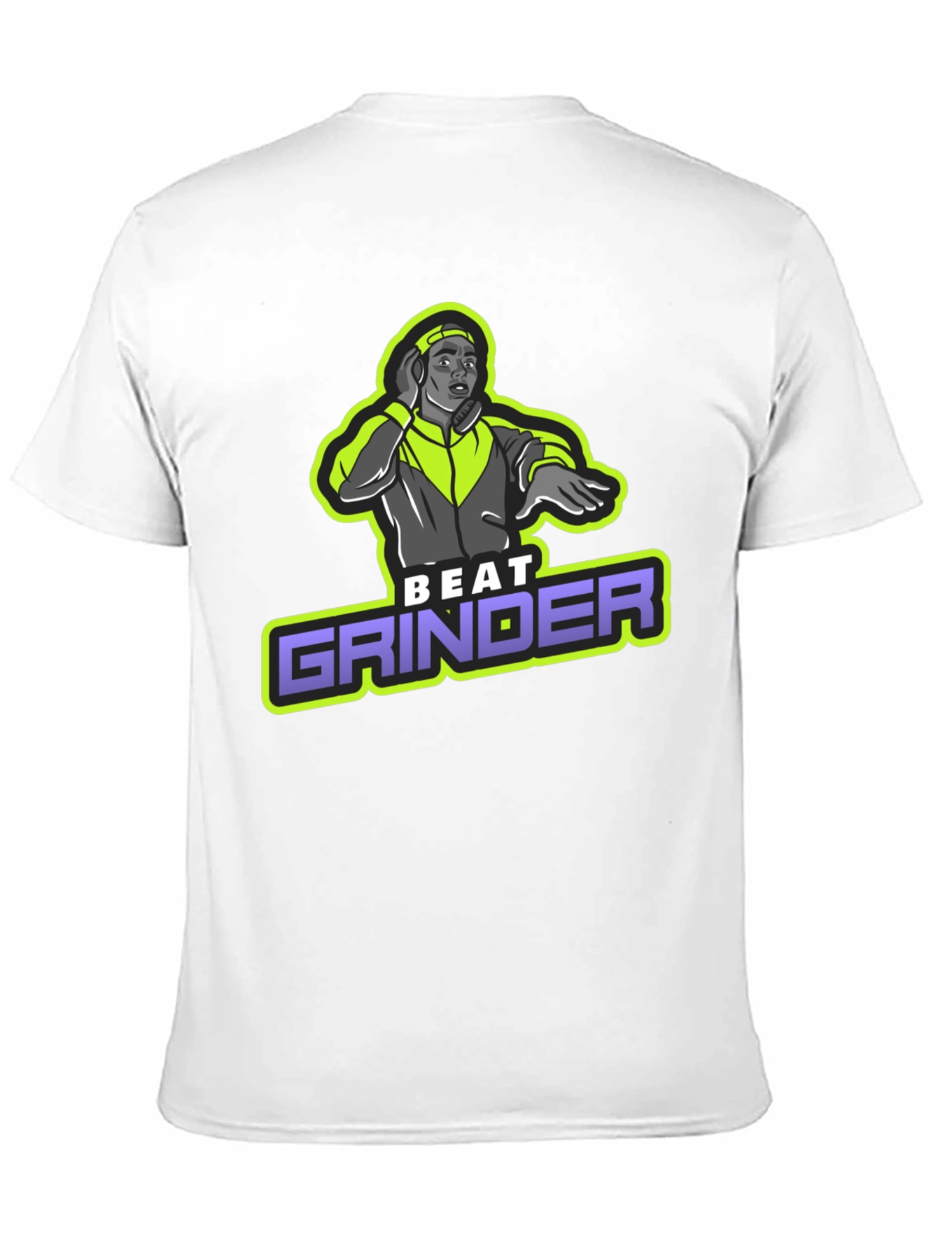 Beat Grinder Graphic T-Shirt - DJ Design