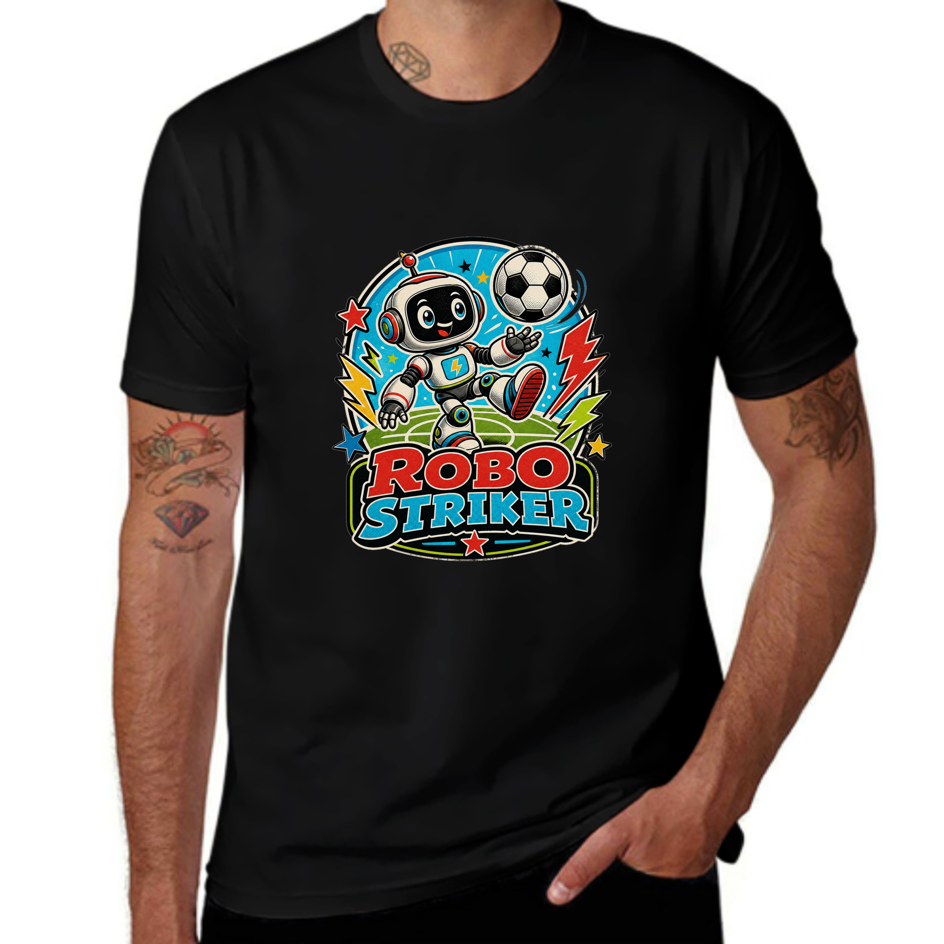 Exclusive Drop Robo Striker Soccer Robot Tee