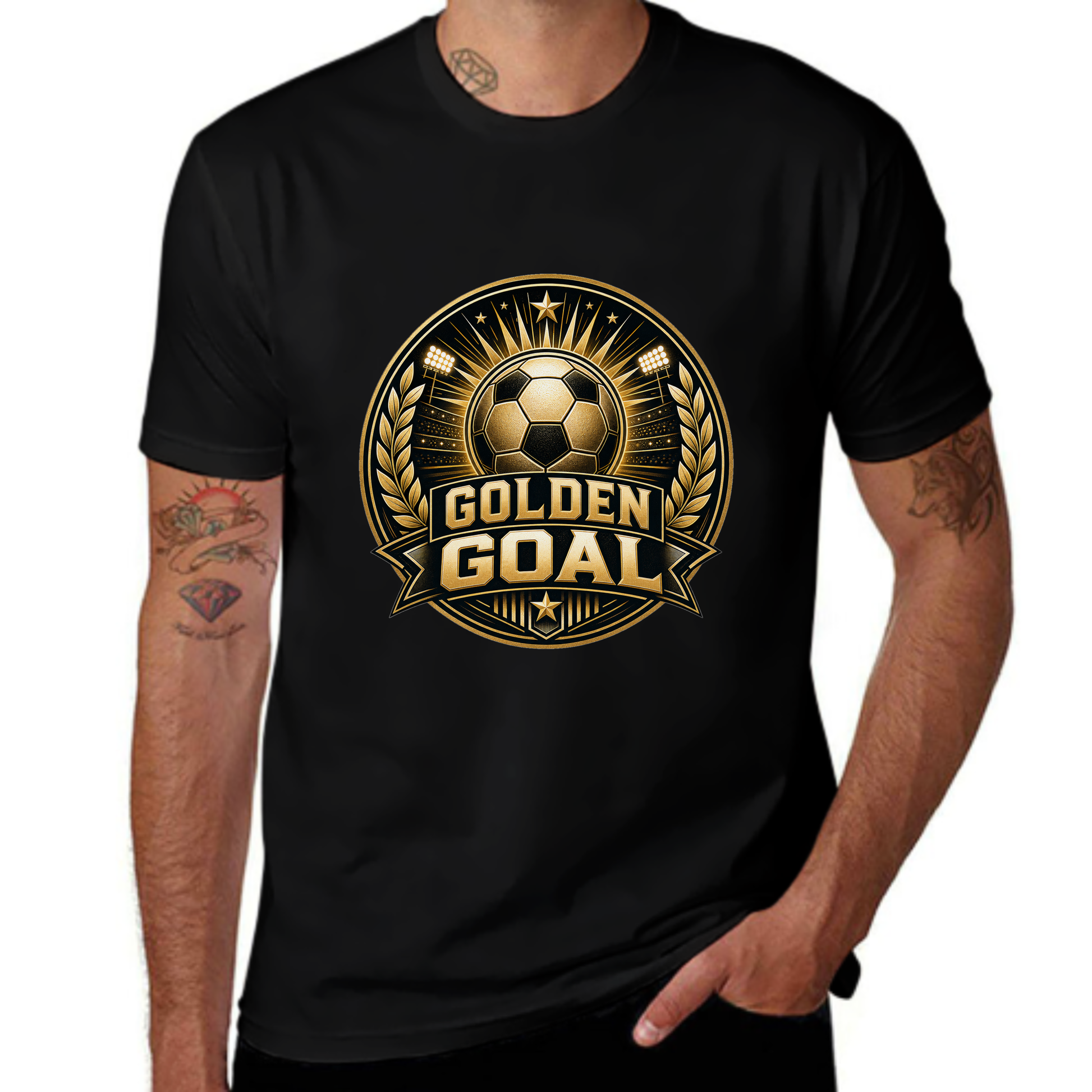 Online Exclusive Golden Goal Sunburst Soccer Tee