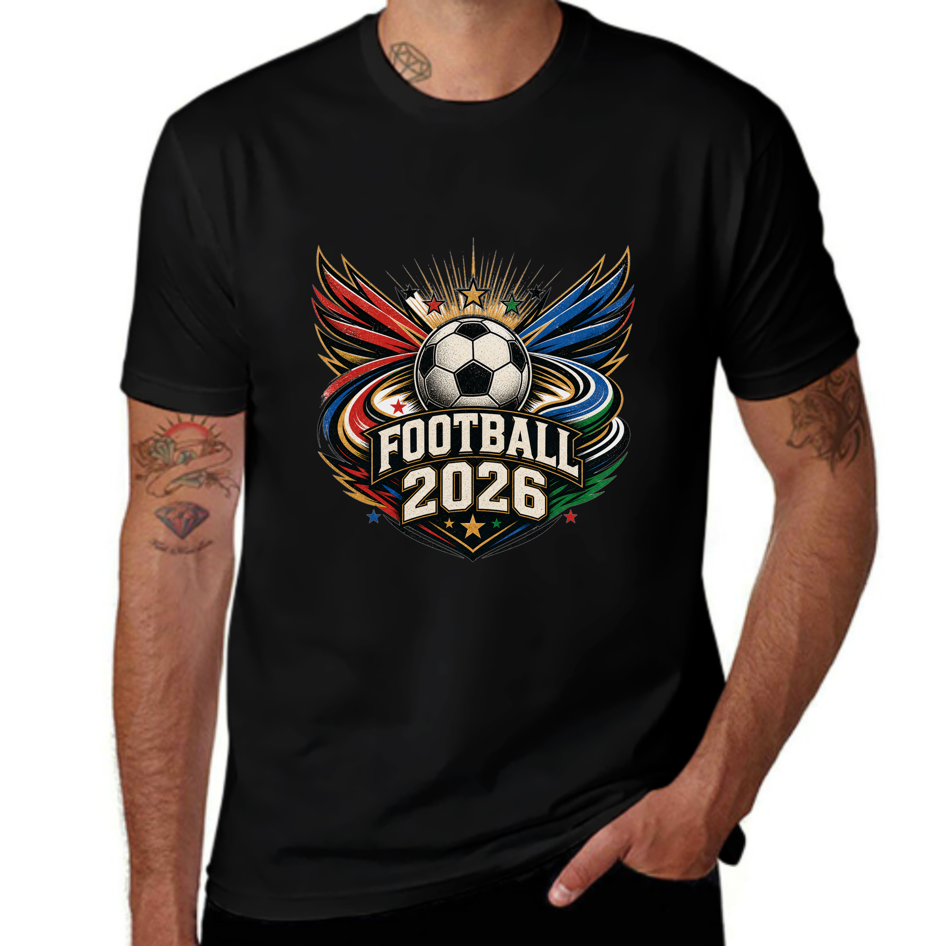 Team Spirit Football 2026 Winged Emblem Tee