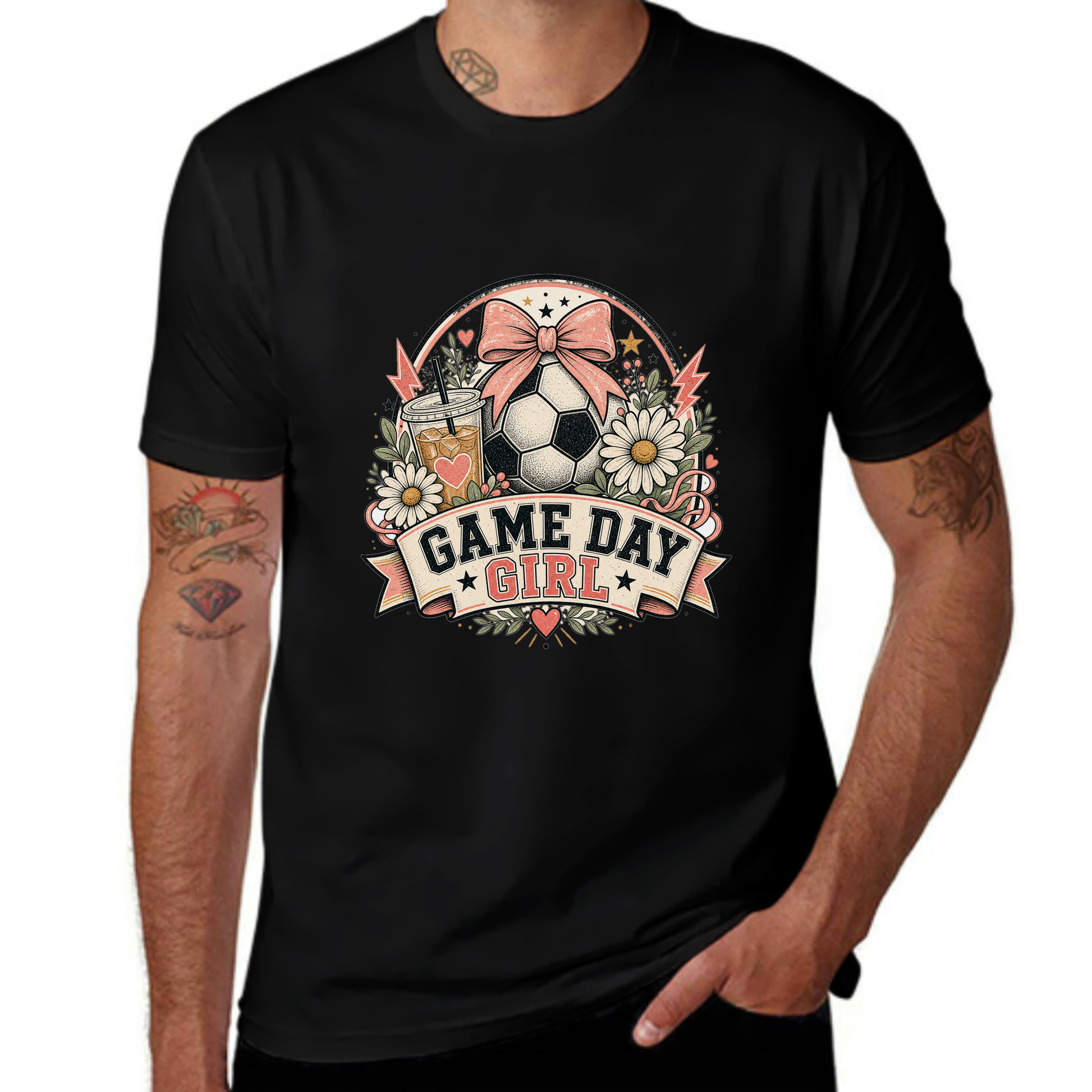 Limited Edition Game Day Girl Soccer Bow Tee