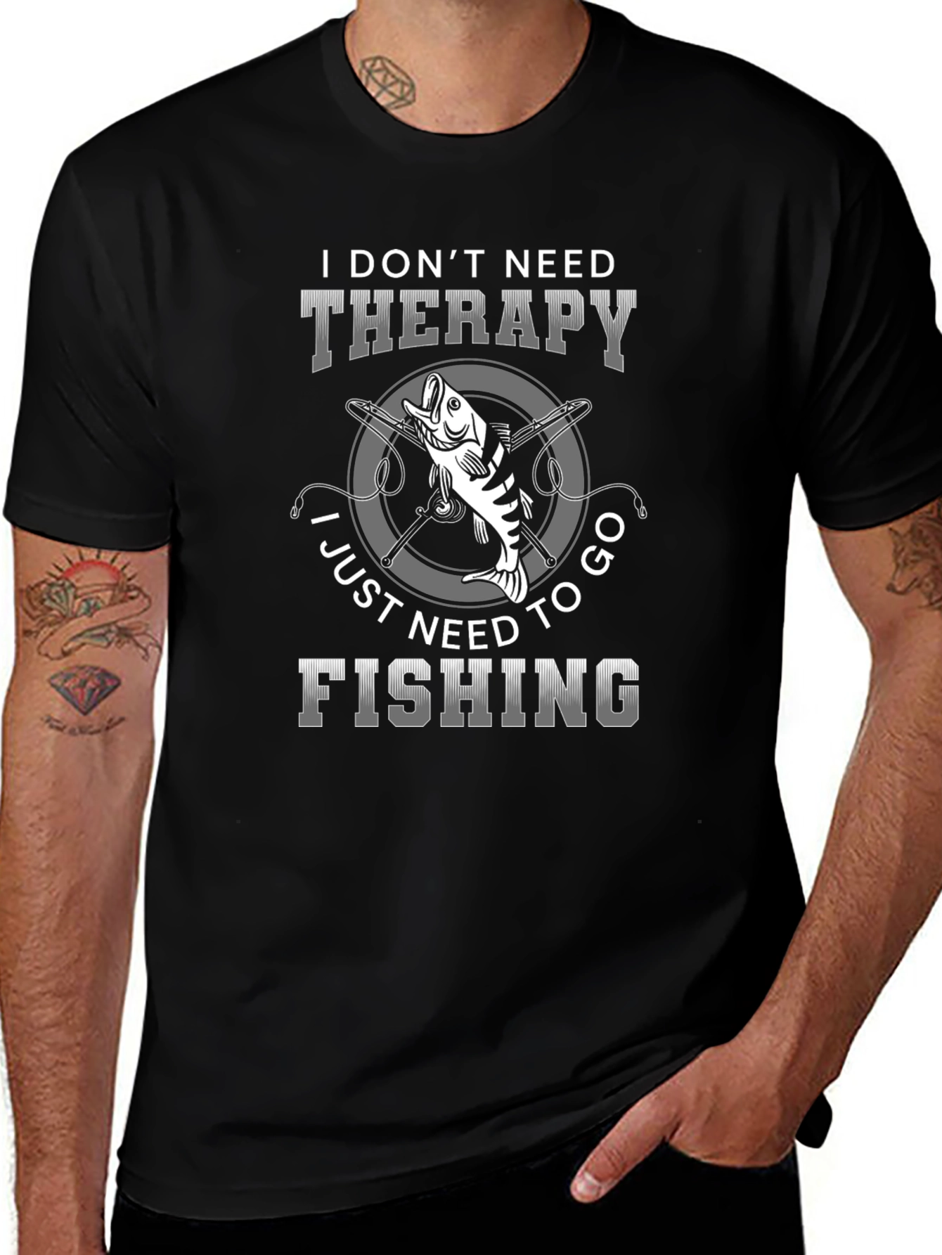 Funny Fishing T-Shirt - Therapy Alternative