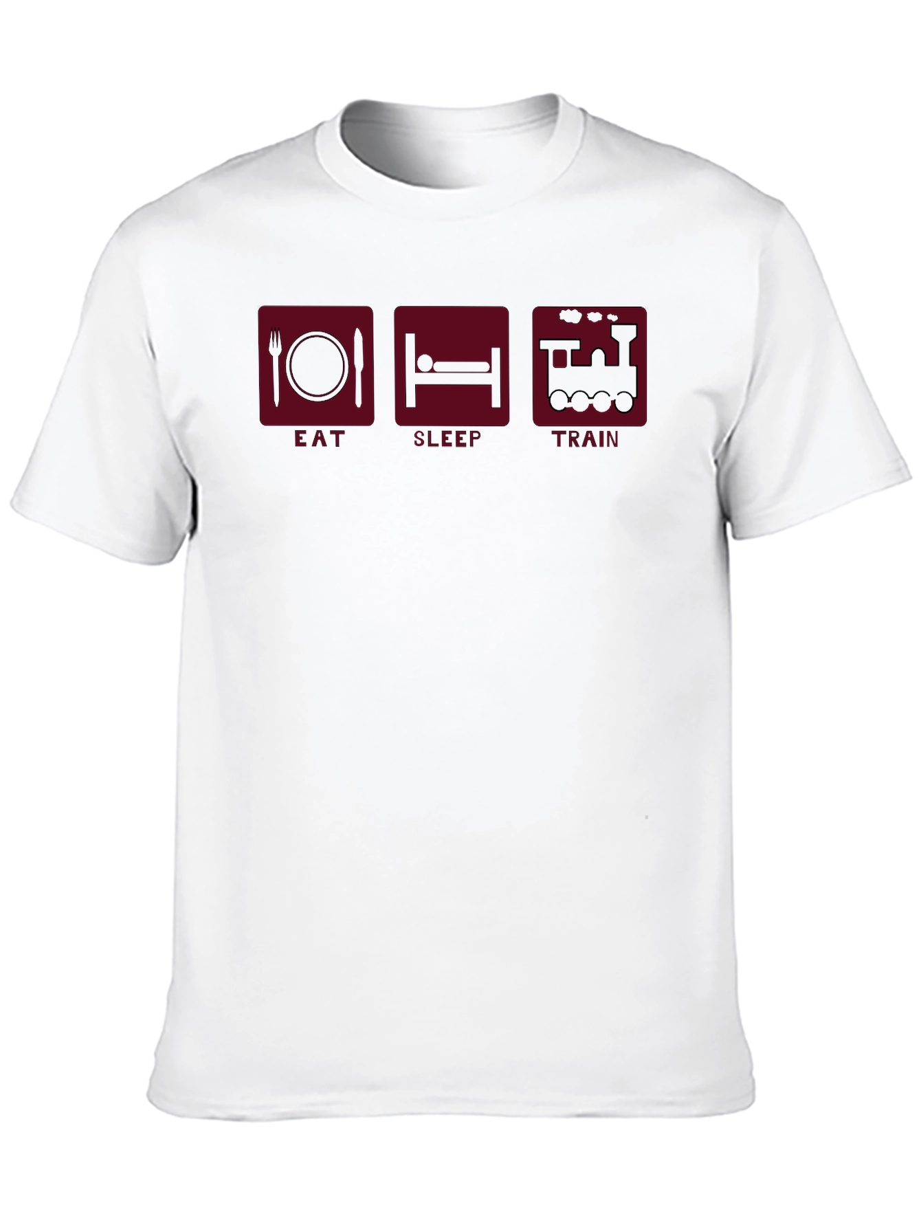 Eat Sleep Train Graphic Tee - Train Lovers T-Shirt