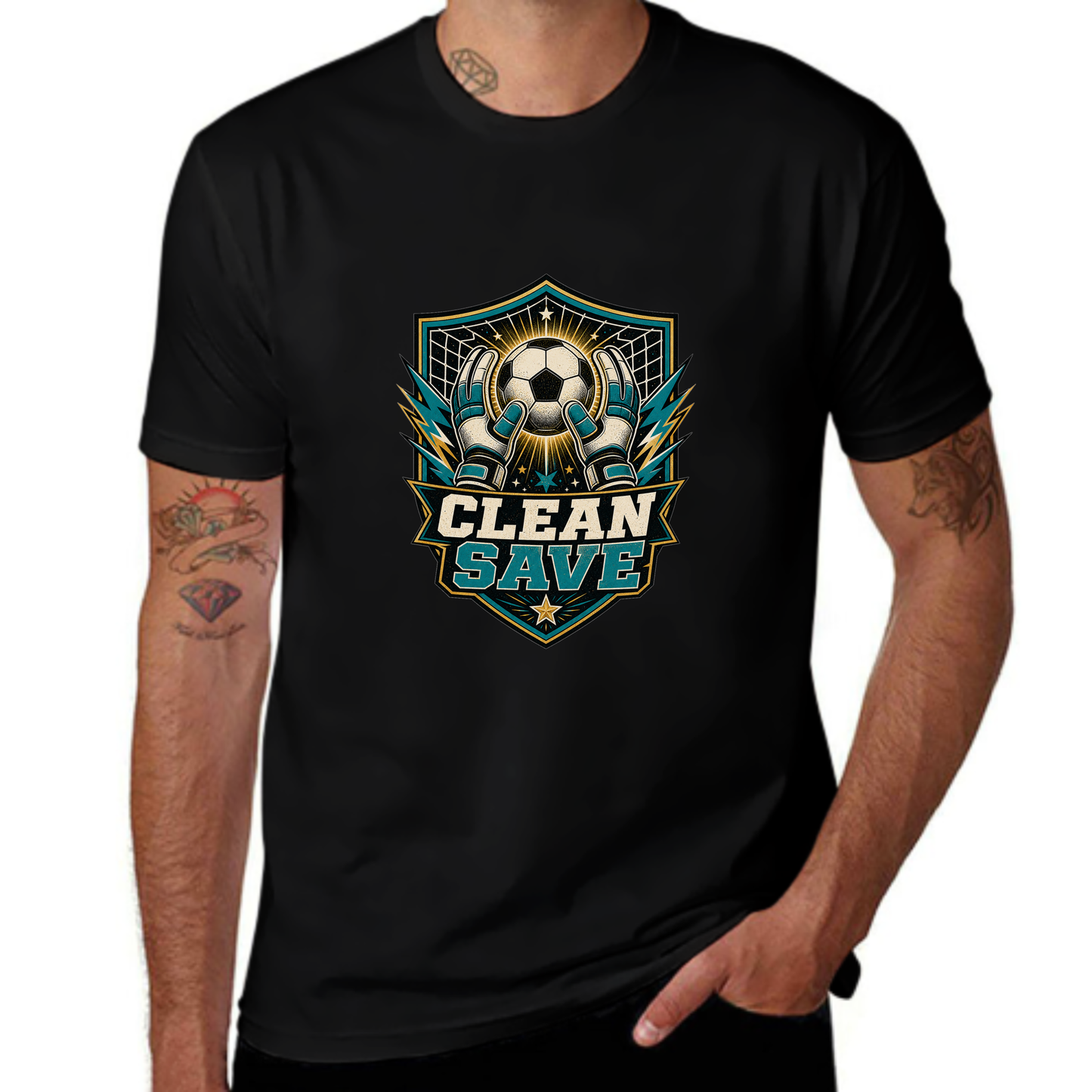 Exclusive Drop Clean Save Goalkeeper Soccer Tee
