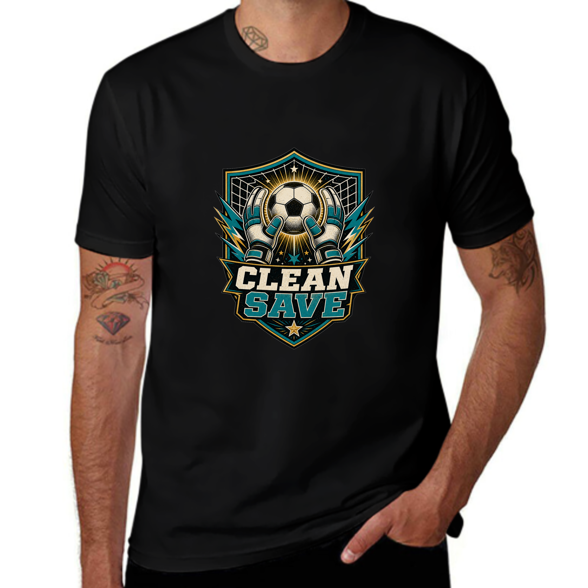 Exclusive Drop Clean Save Goalkeeper Soccer Tee