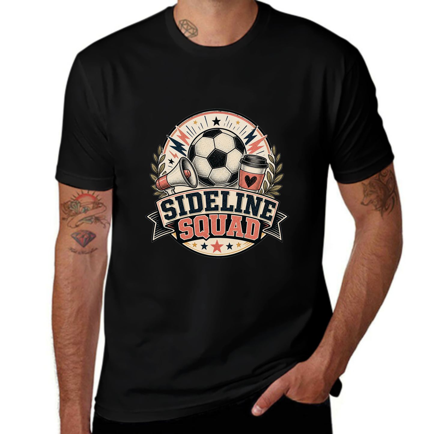 Personalized Look Sideline Squad Soccer Tee