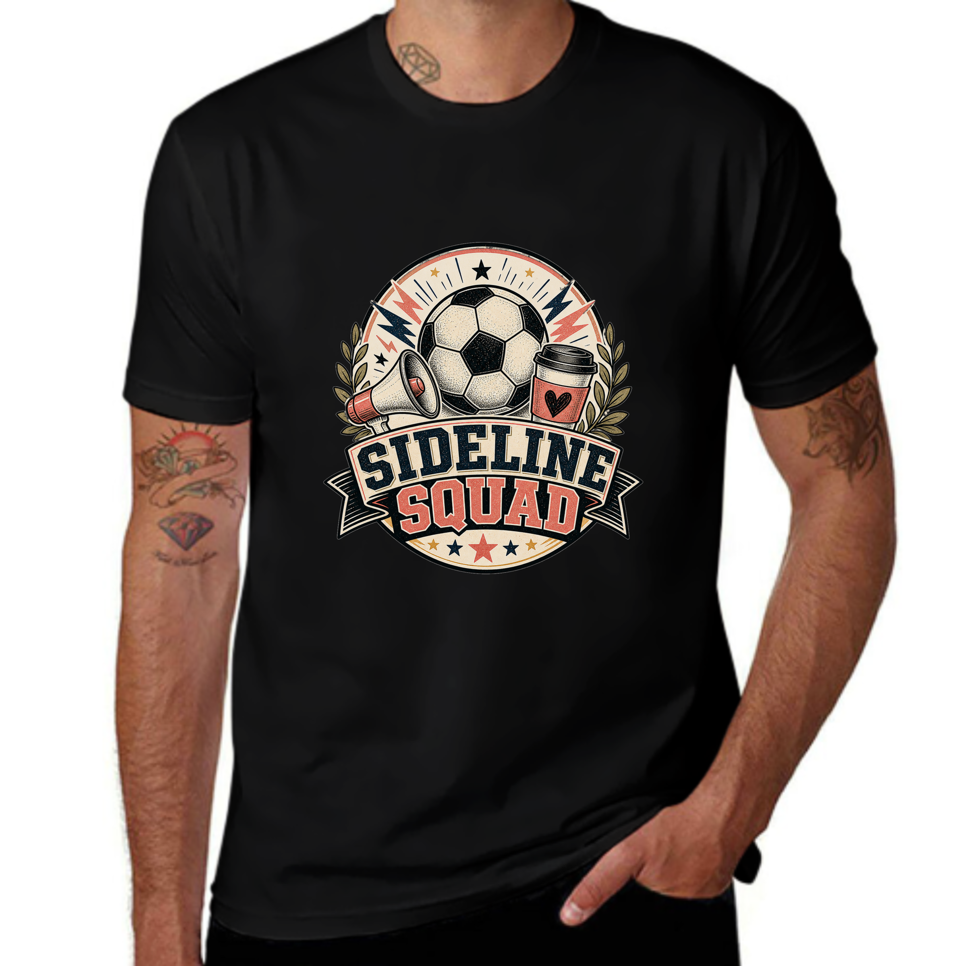 Personalized Look Sideline Squad Soccer Tee
