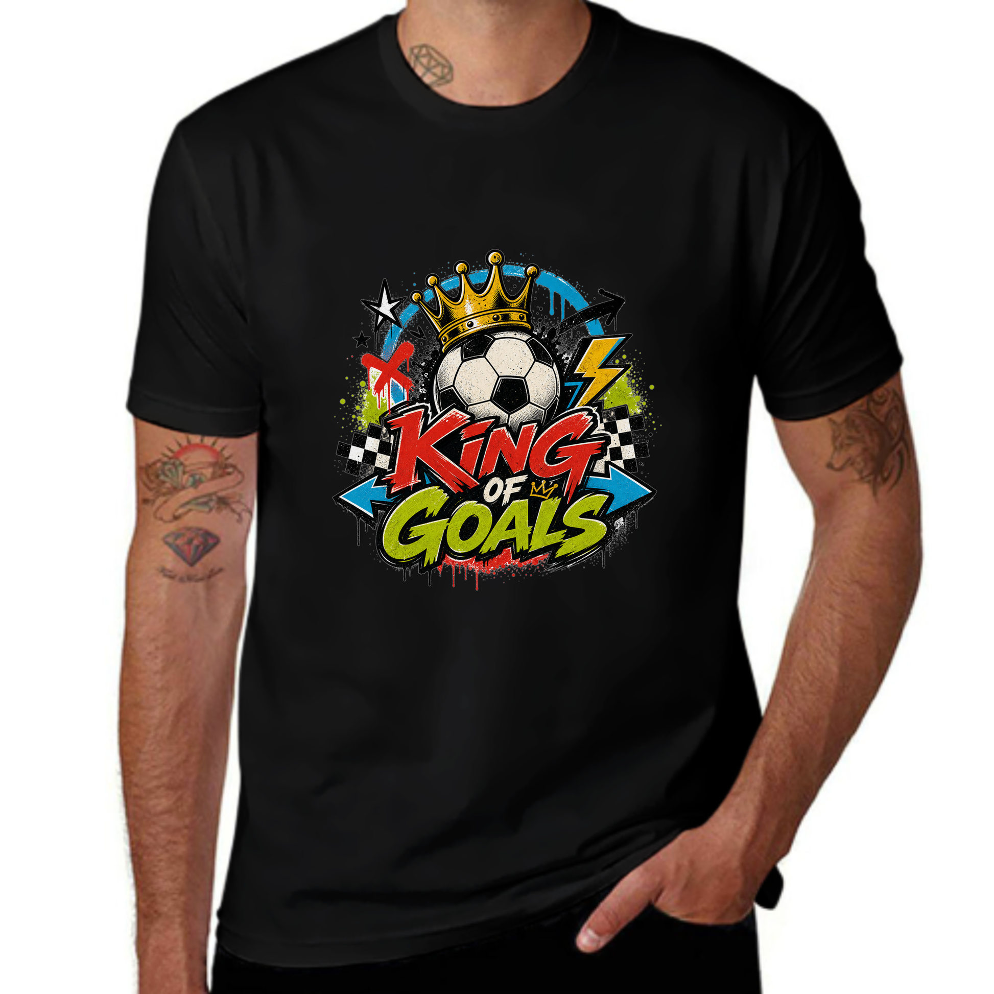 Training Day Favorite King Of Goals Crown Soccer Tee