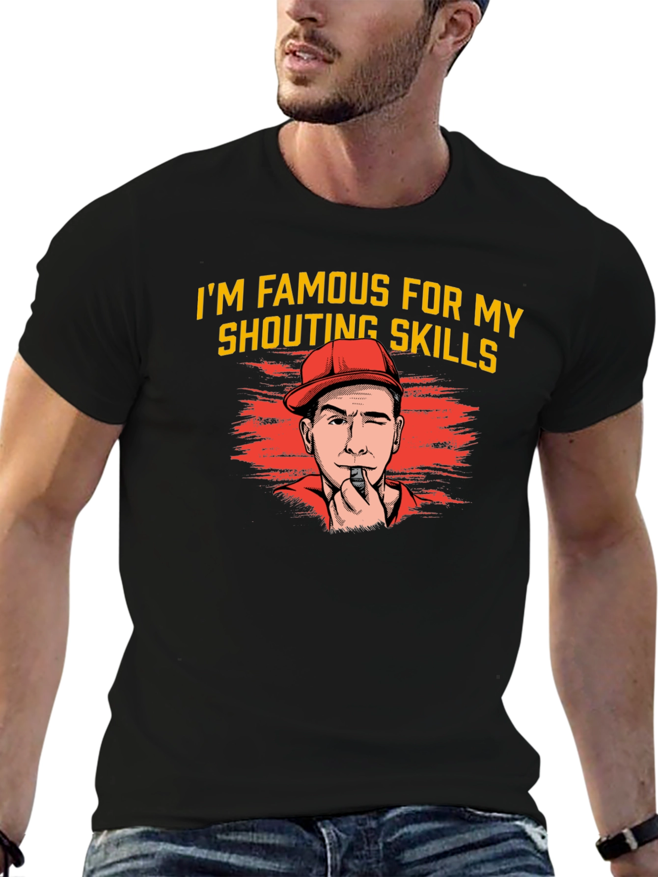 Shouting Skills Graphic Tee - Funny Referee T-Shirt