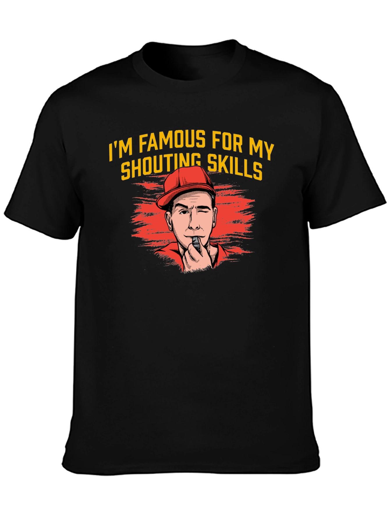 Shouting Skills Graphic Tee - Funny Referee T-Shirt