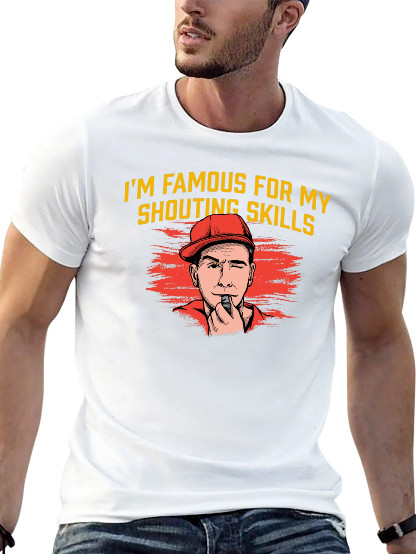 Shouting Skills Graphic Tee - Funny Referee T-Shirt