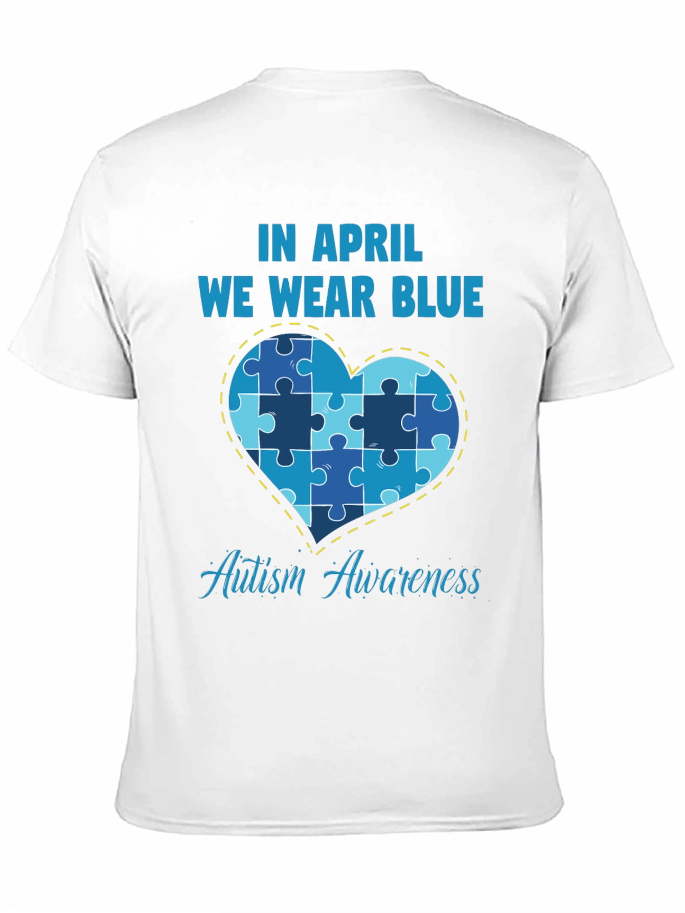 Autism Awareness T-Shirt - In April We Wear Blue
