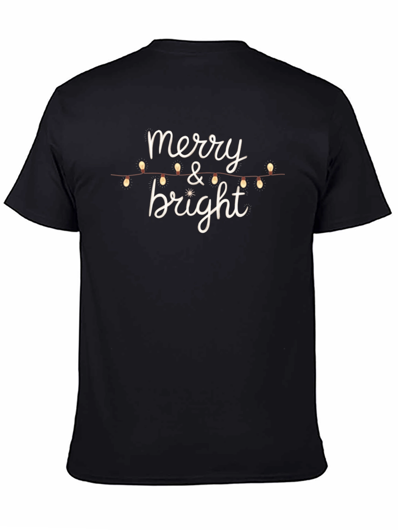 Merry & Bright Christmas Lights T-Shirt