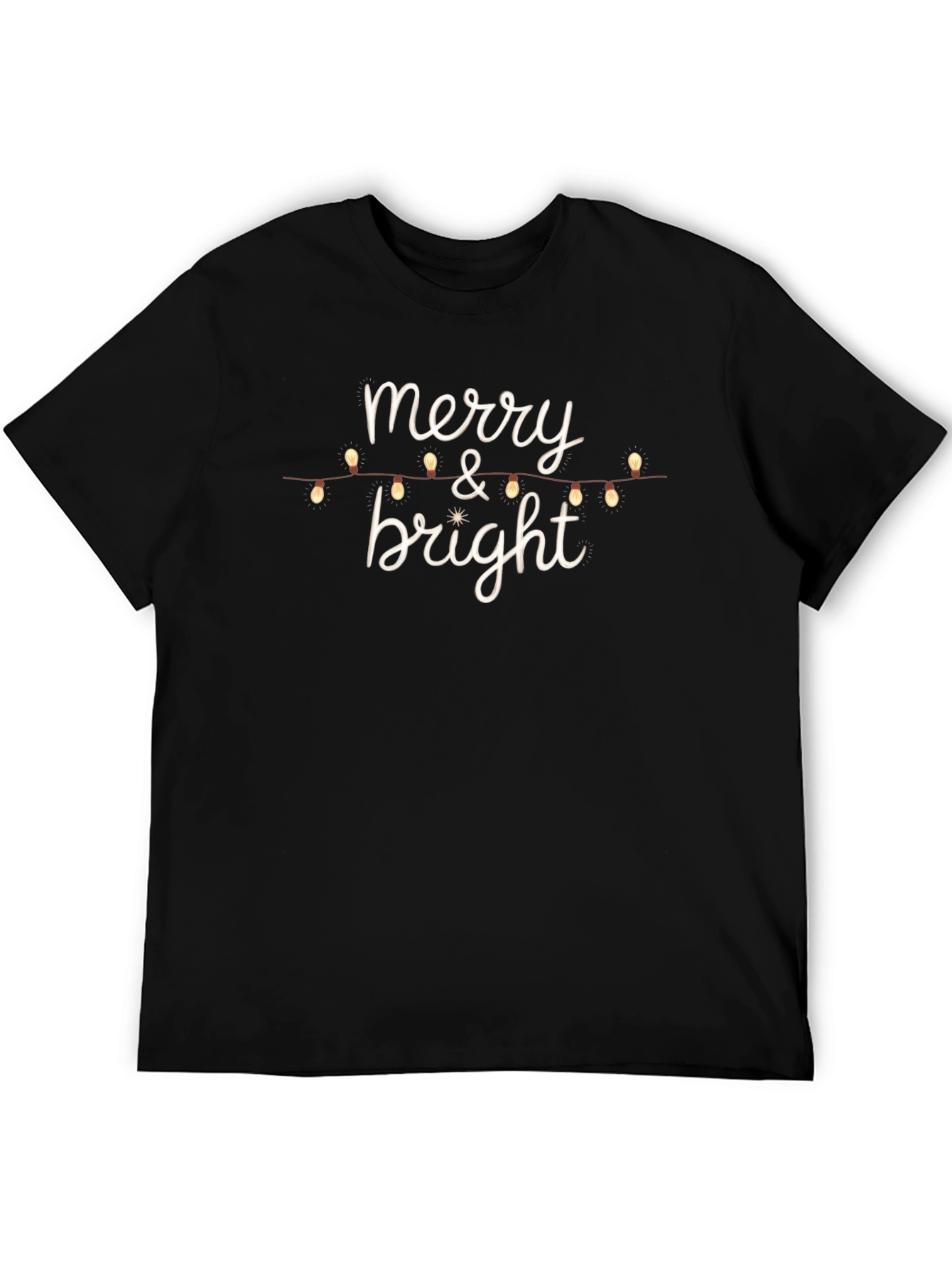 Merry & Bright Christmas Lights T-Shirt
