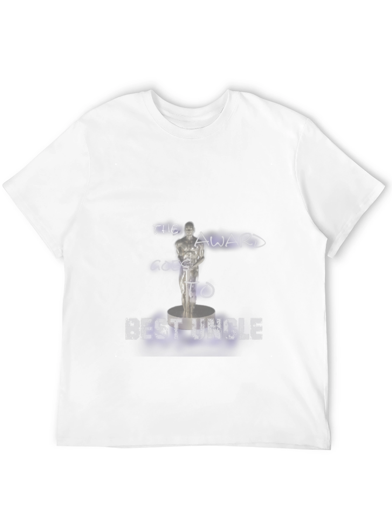 Best Uncle Award T-Shirt -  Black Cotton Tee