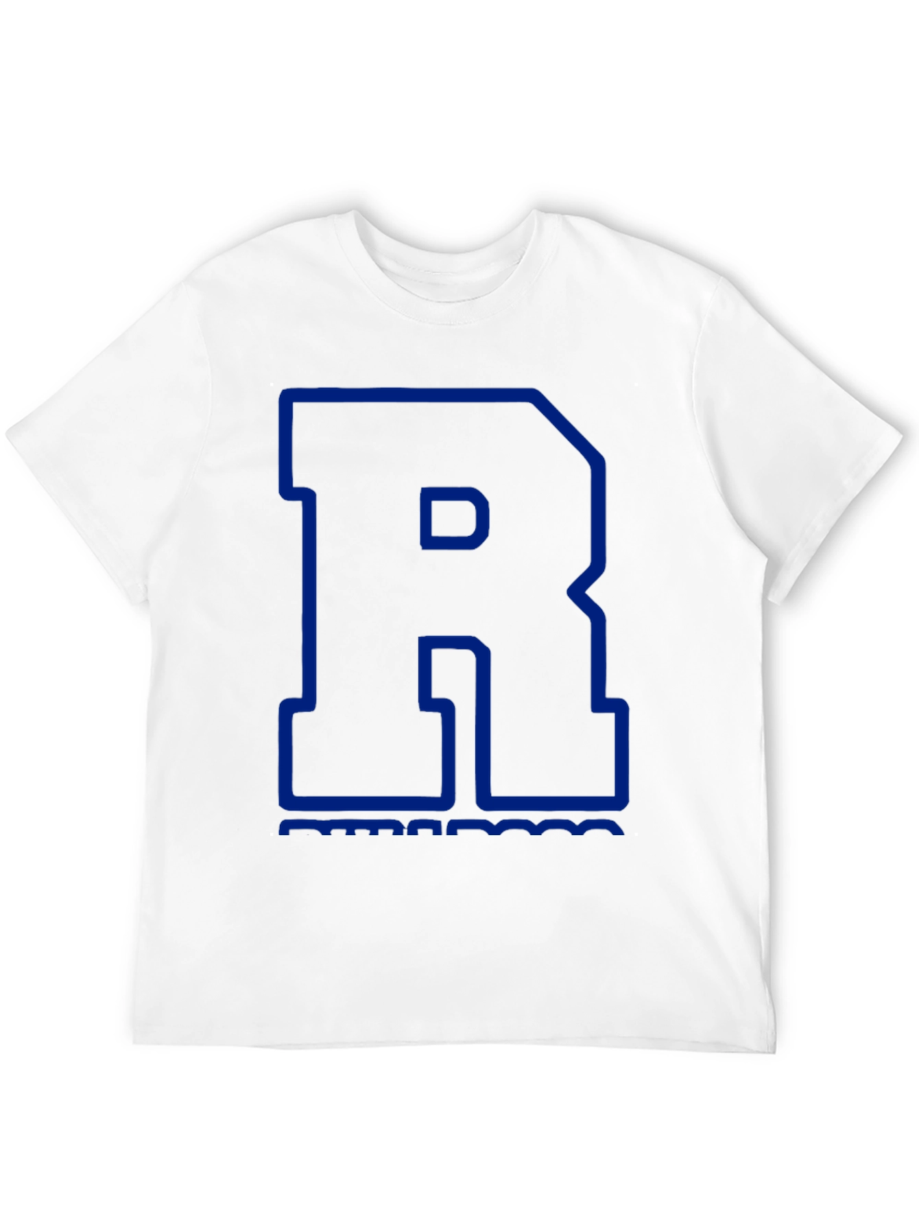 Bold Blue R Graphic T-Shirt - Stylish Casual Tee