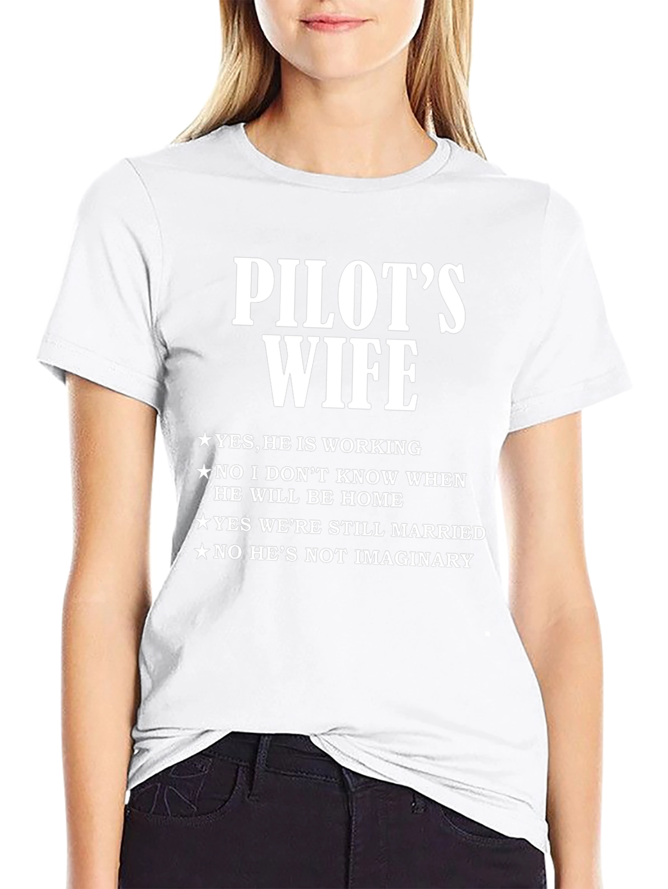 Pilots Wife T-Shirt - Funny Wife Life Tee