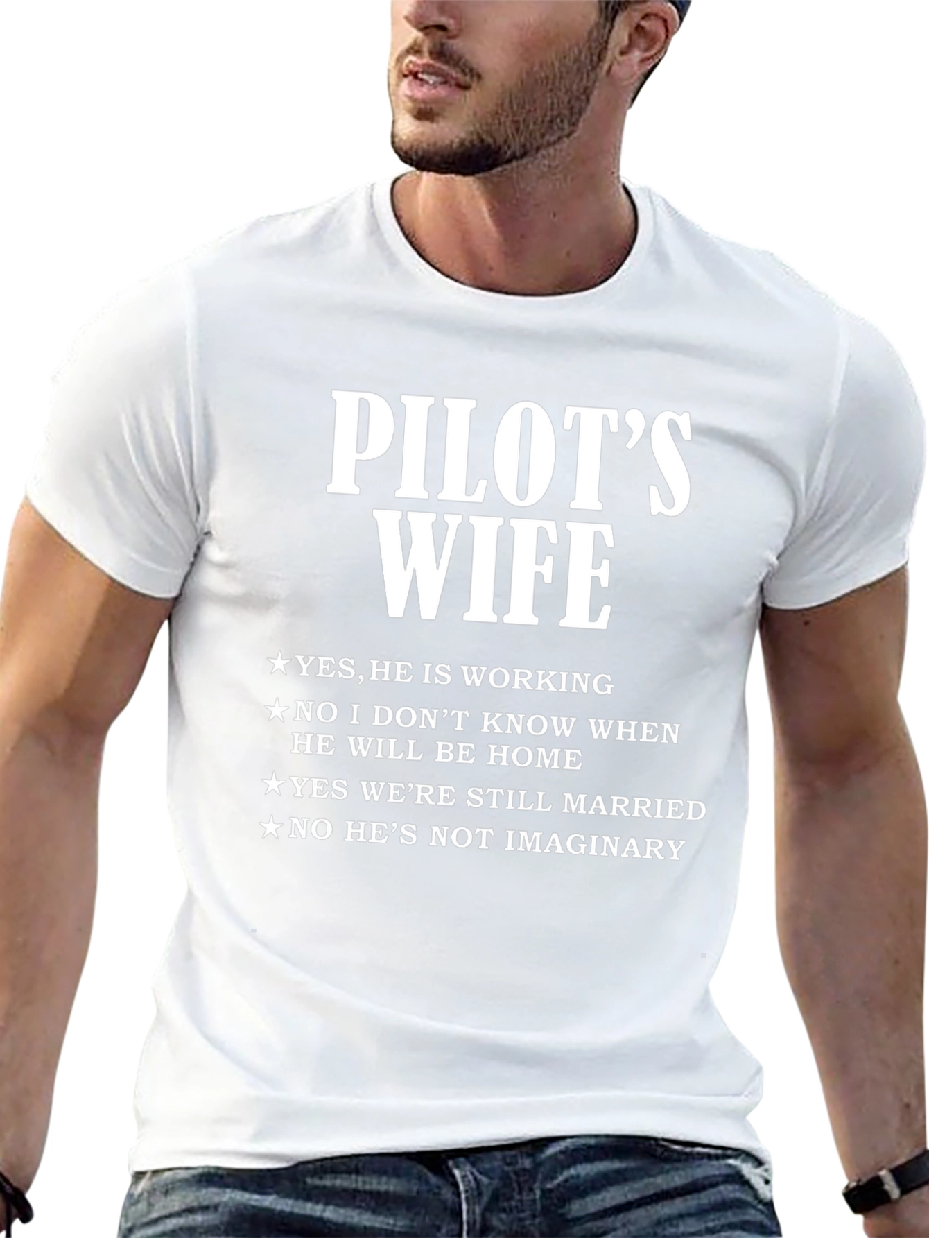 Pilots Wife T-Shirt - Funny Wife Life Tee